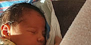 Zaloni is registered to the contest to win money with this photo: newborn, baby, sleeping, infant, floral_clothing, blanket, soft_light, closeup, peaceful, cute, skin, hair, hand, indoors, cozy, portrait, resting, toddler, child, warm