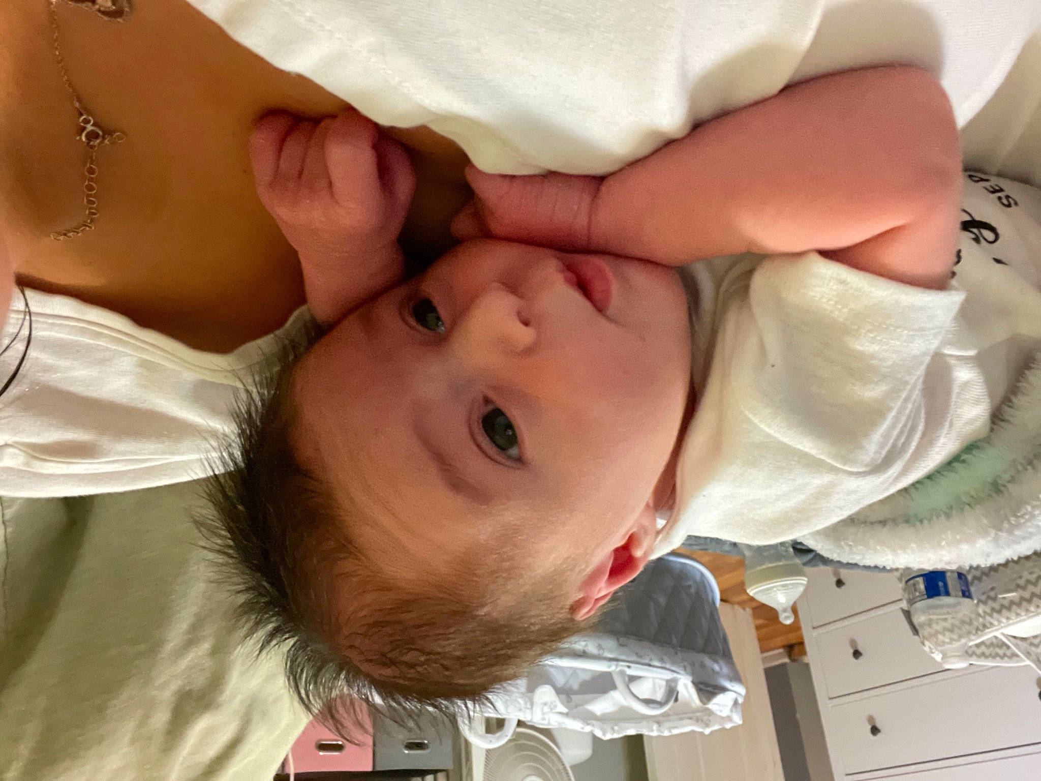 Paisley is registered to the contest to win money with this photo: baby, baby_toddler_clothing, cheek, chest, child, eye, eyelash, finger, gesture, happy, head, iris, lip, mouth, neck, nose, person, skin, toddler, trunk
