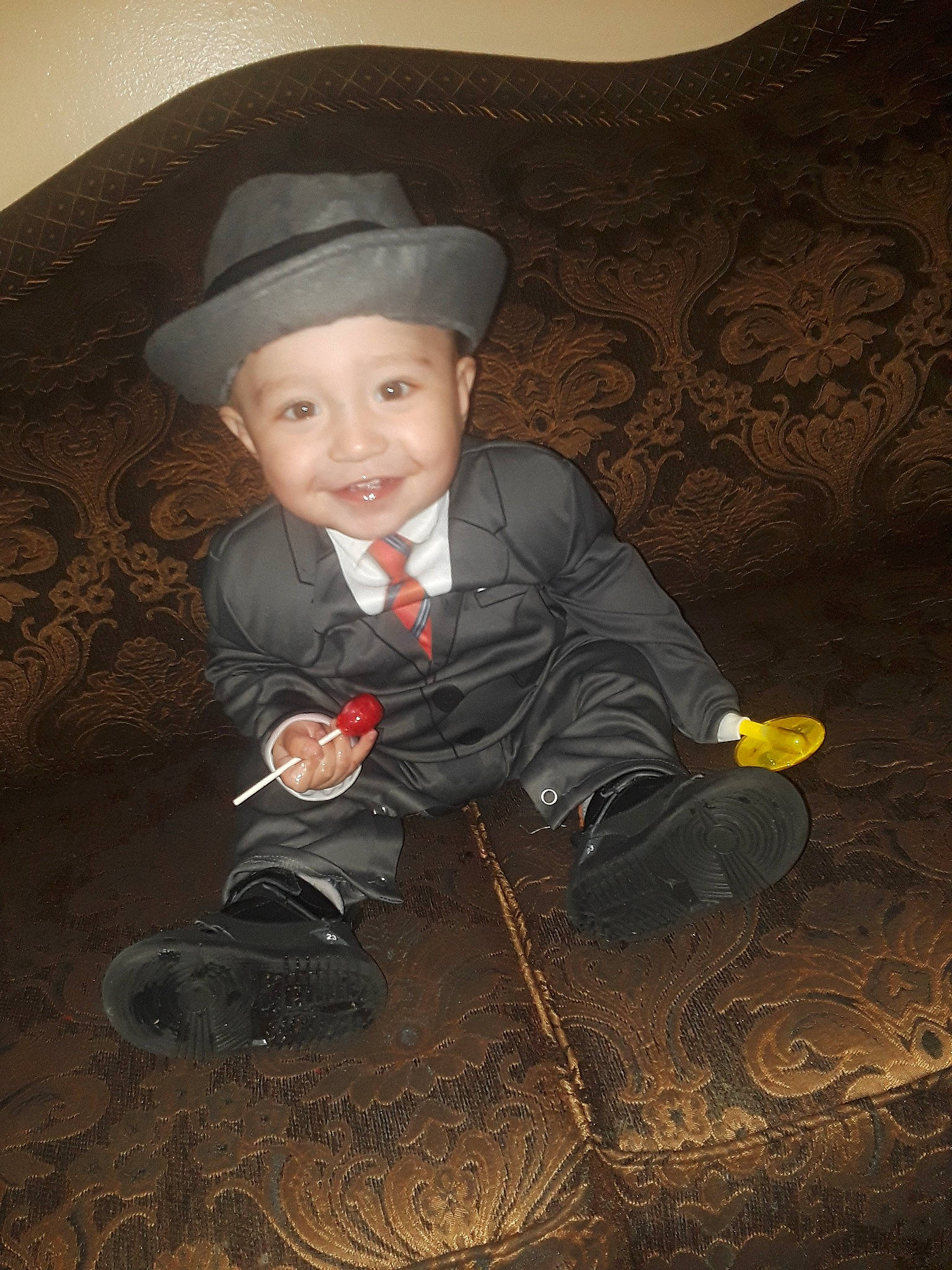 Xzavier joined the competition — help win amazing prizes! hat, joy, person, portrait, sitting, smile, stock_photography