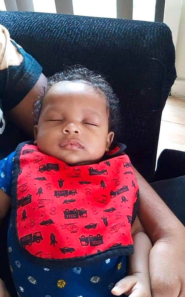 Ja'Kori joined the competition — help win amazing prizes! baby, black_hair, car_seat, cheek, child, face, forehead, head, neck, nose, person, skin, sleep, toddler