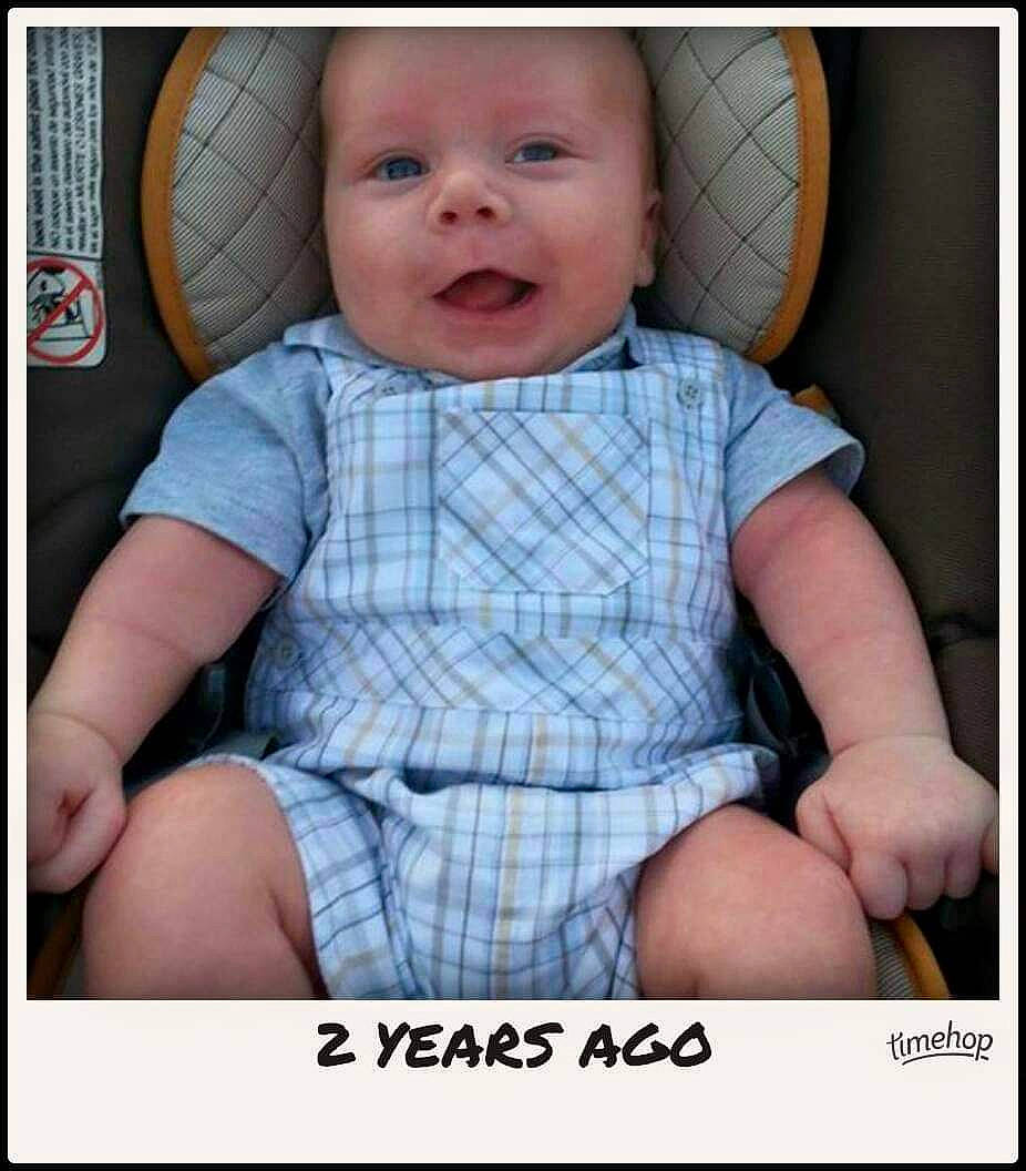 Nikolai is registered to the contest to win money with this photo: baby, baby_in_car_seat, baby_laughing, baby_making_funny_faces, baby_toddler_clothing, cheek, child, design, facial_expression, pattern, person, photo_caption, photography, product, smile, toddler