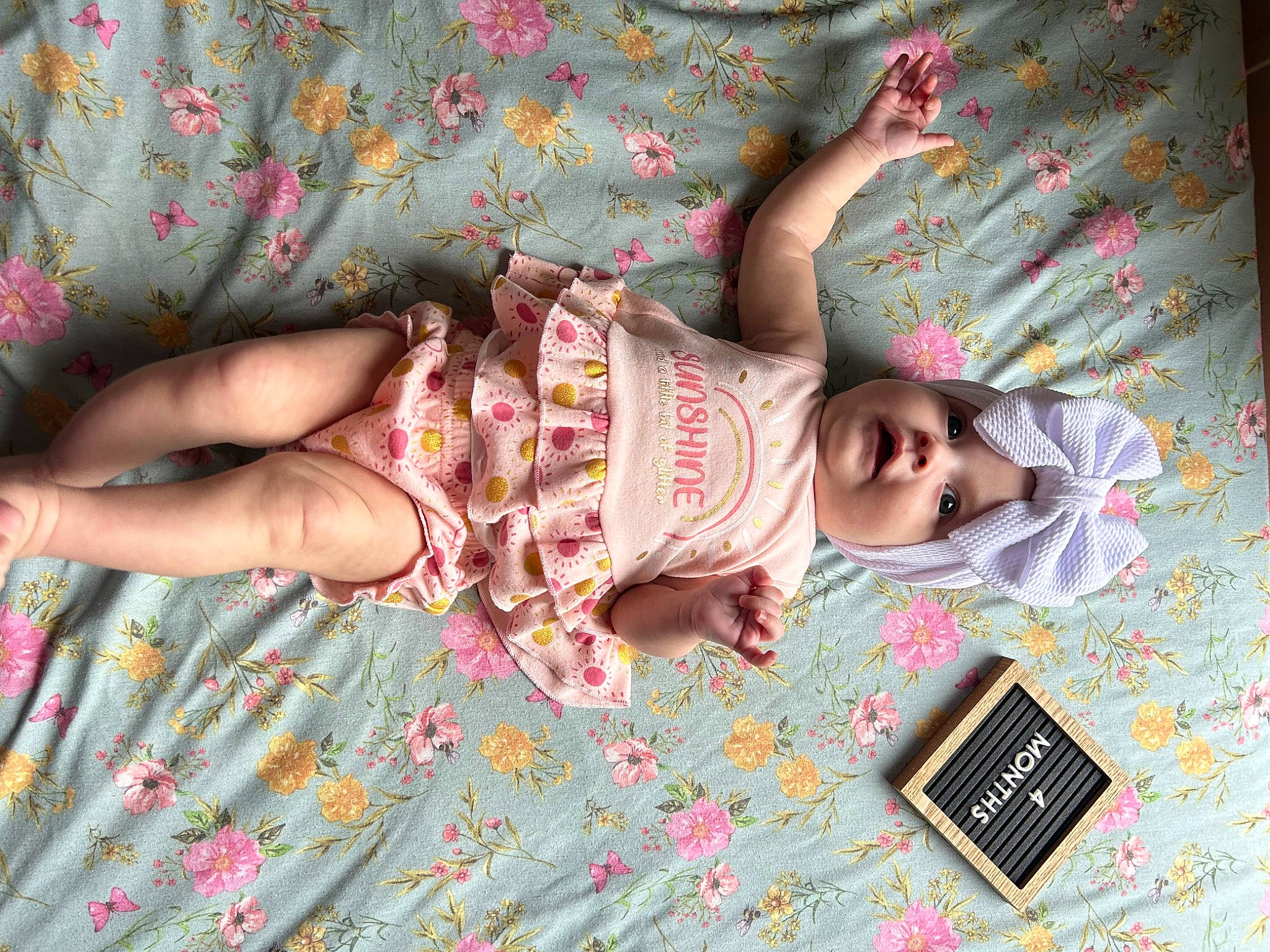 Everlee joined the competition — help win amazing prizes! adaptation, arm, baby, baby_toddler_clothing, beauty, child, finger, gesture, happy, linens, magenta, nail, pattern, peach, person, pink, skin, sleeve, textile, toddler