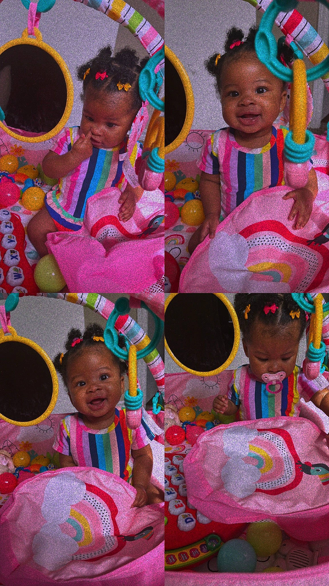 Daleiah joined the competition — help win amazing prizes! adaptation, cheek, child, community, eye, facial_expression, fun, green, happy, head, headgear, human, organ, person, pink, product, sharing, smile, social_group, toddler