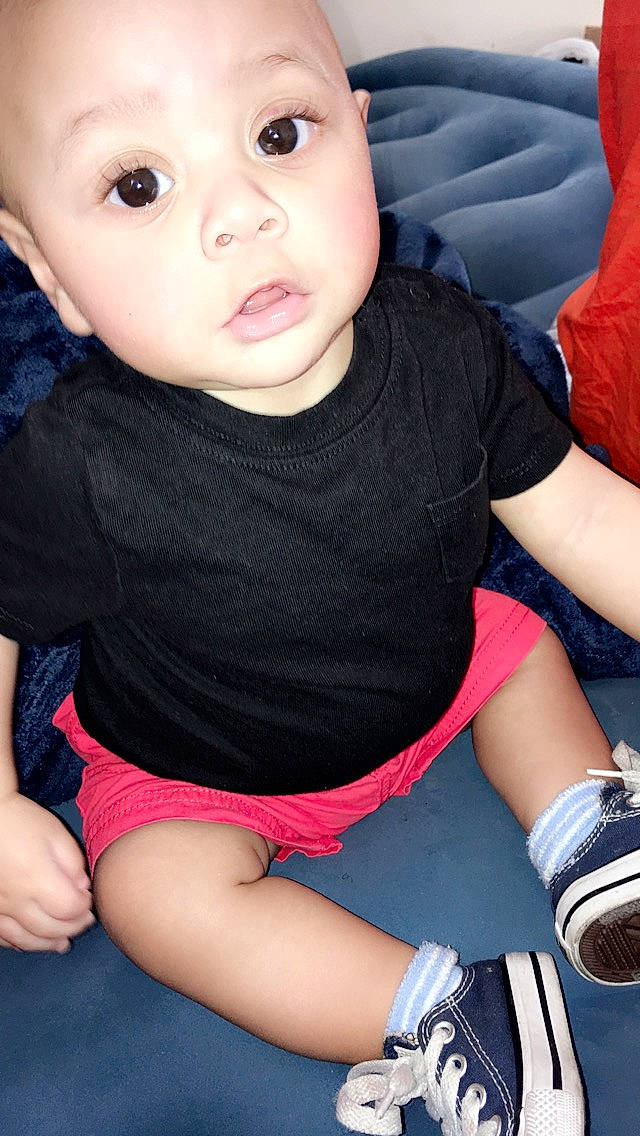 Kelvin Green joined the competition — help win amazing prizes! arm, baby, baby_carriage, baby_products, cheek, child, leg, person, sitting, skin, smile, surprise, thigh, toddler