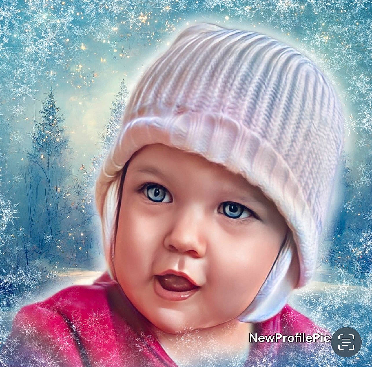 Kassidy is registered to the contest to win money with this photo: art, cap, cheek, child, cool, eyelash, fashion_accessory, freezing, fun, happy, headwear, knit_cap, lip, magenta, people_in_nature, person, photograph, pink, sky, toddler