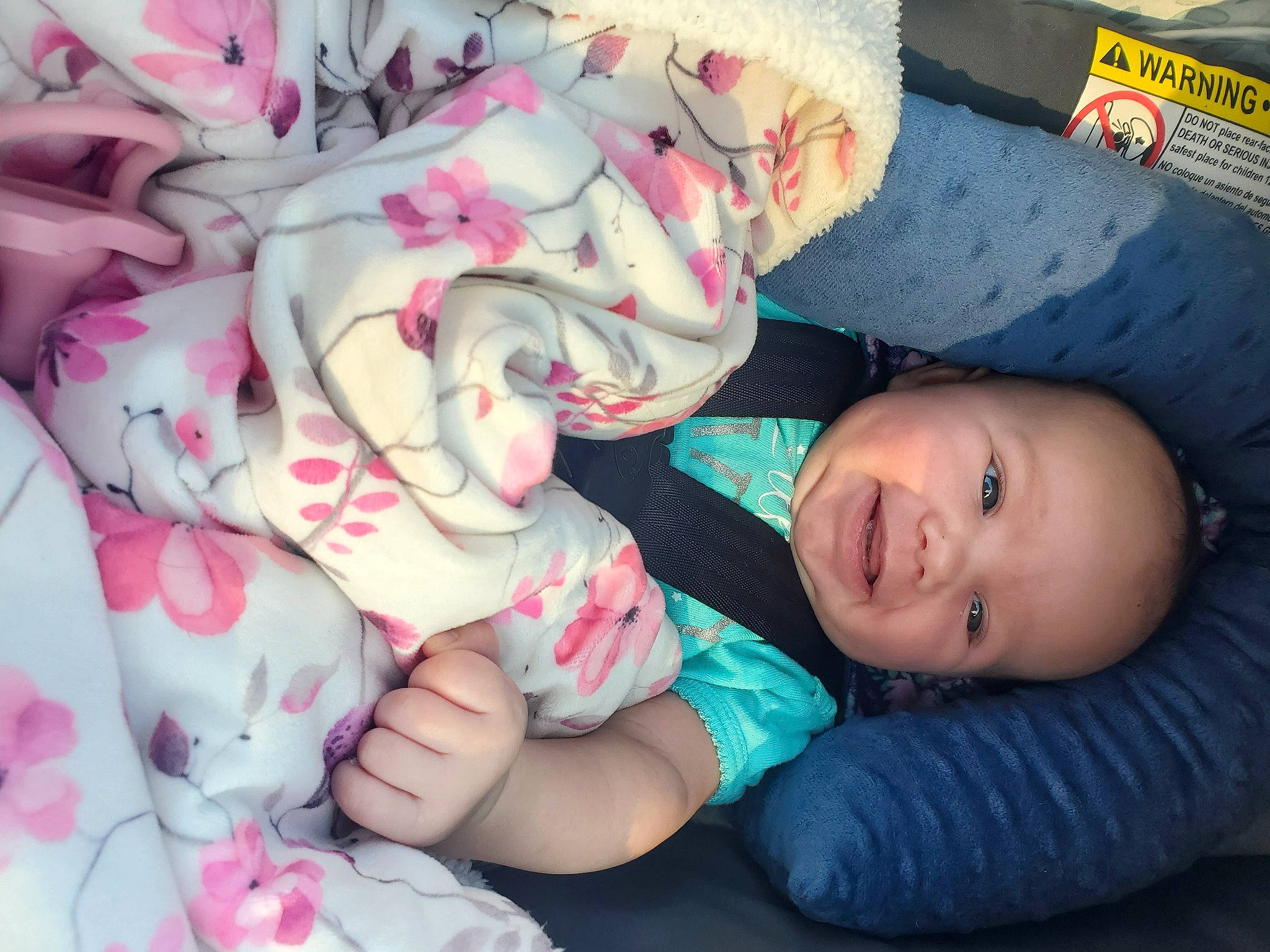 Kehlannii is registered to the contest to win money with this photo: baby, baby_sleeping, baby_toddler_clothing, child, comfort, event, finger, fun, gesture, happy, human_body, leg, linens, mammal, mouth, person, petal, pink, skin, textile