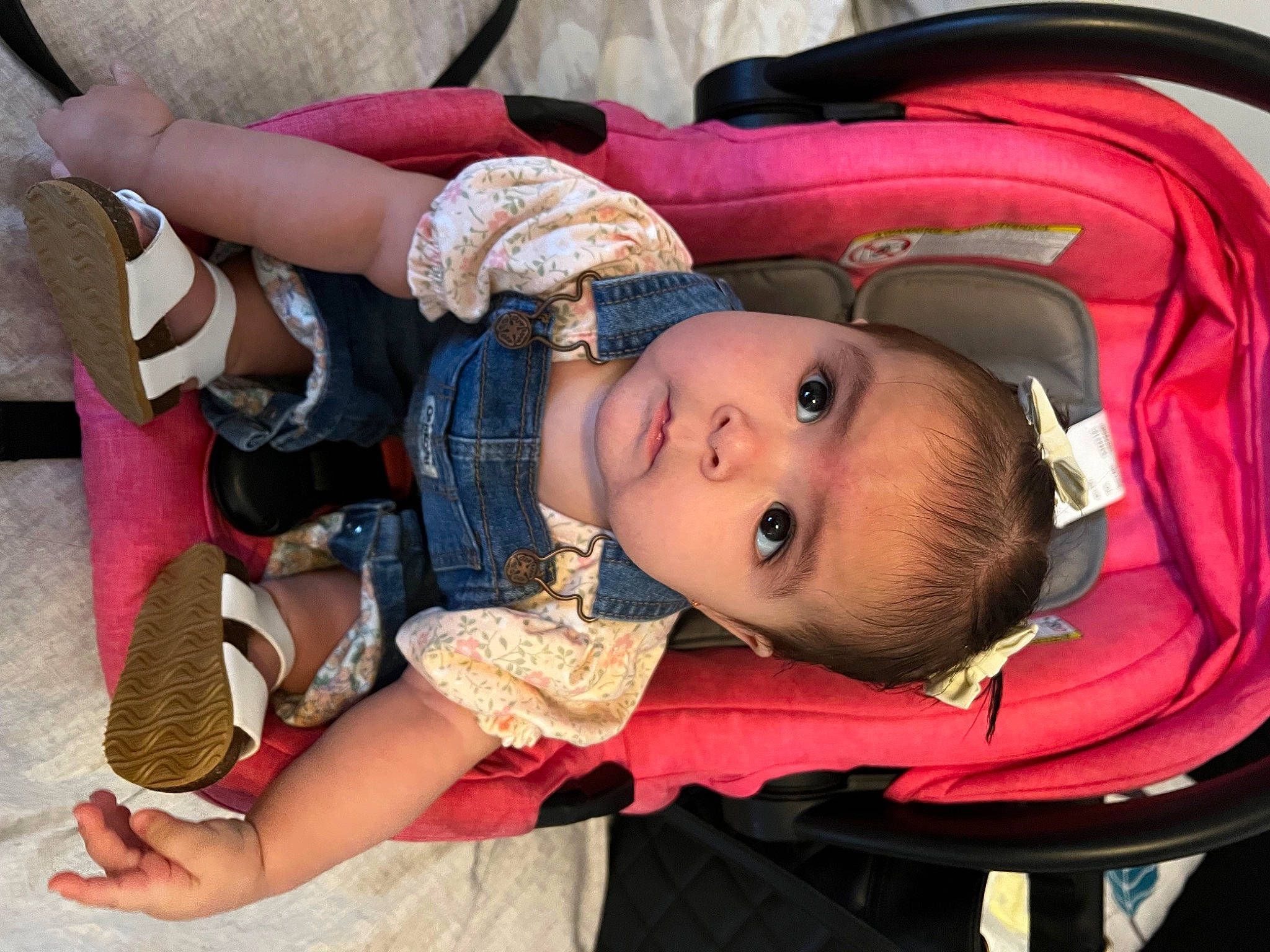 Arya is registered to the contest to win money with this photo: baby, baby_carriage, baby_products, baby_toddler_clothing, cheek, child, comfort, fun, happy, mouth, person, sitting, skin, toddler, vacation
