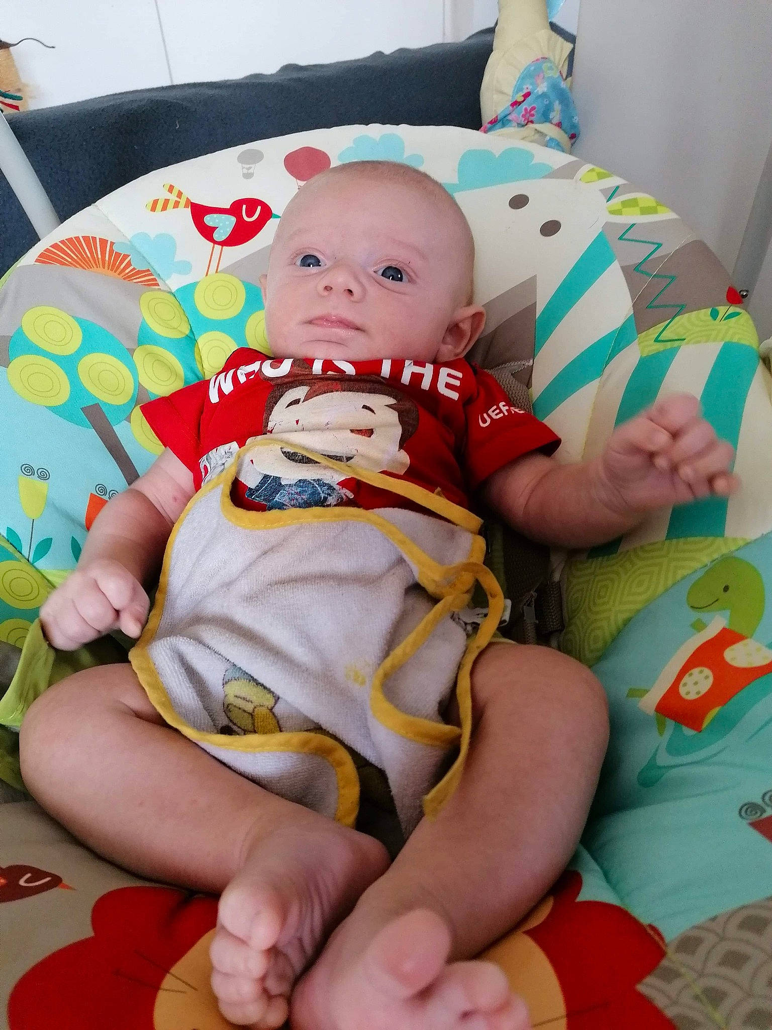 Pierre participe au concours pour gagner de l'argent avec cette photo : baby, baby_products, baby_toddler_clothing, cheek, child, leg, person, play, sitting, skin, toddler