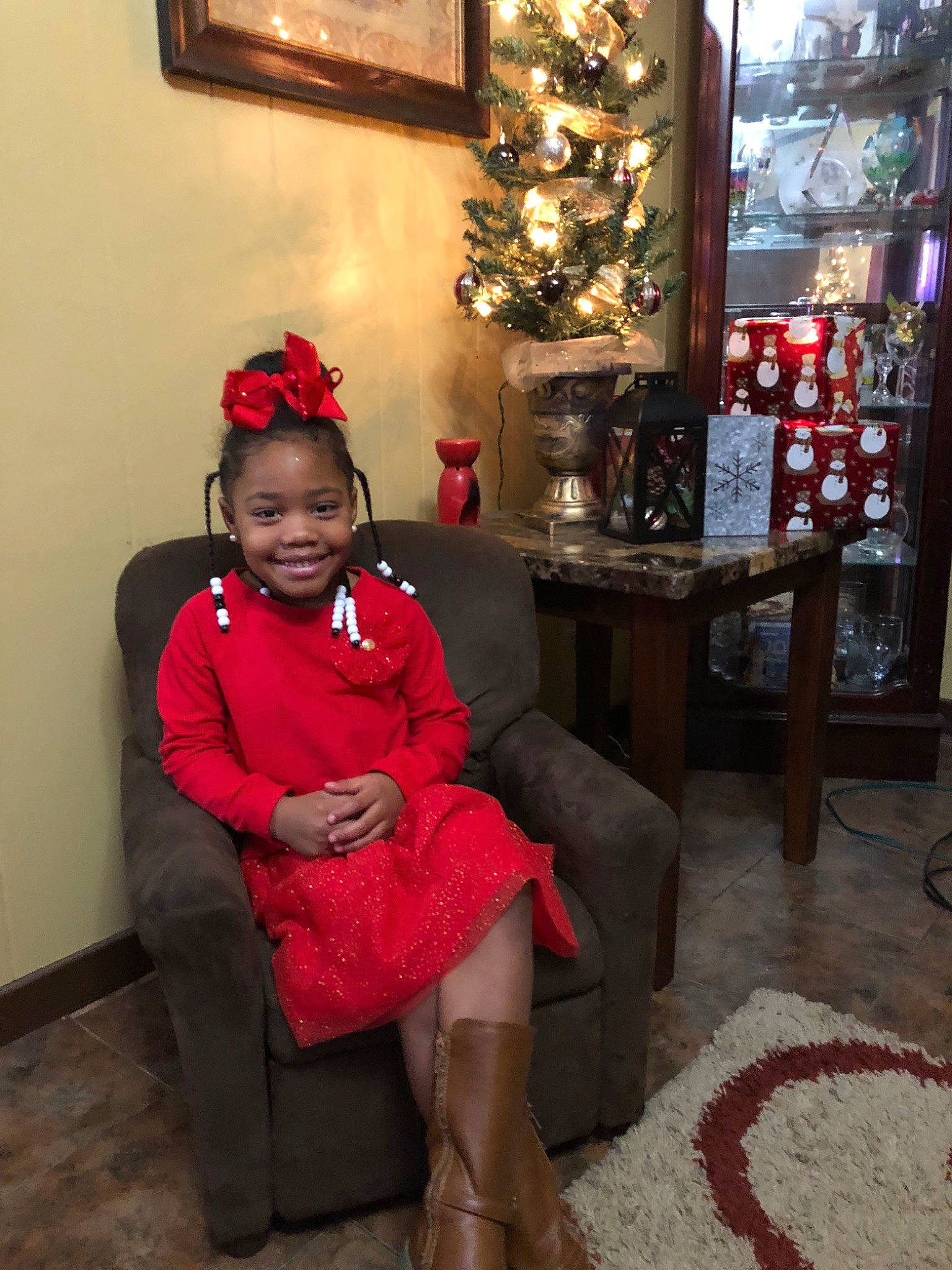 Joi joined the competition — help win amazing prizes! chair, christmas_decoration, christmas_eve, furniture, holiday, joy, leg, person, sitting