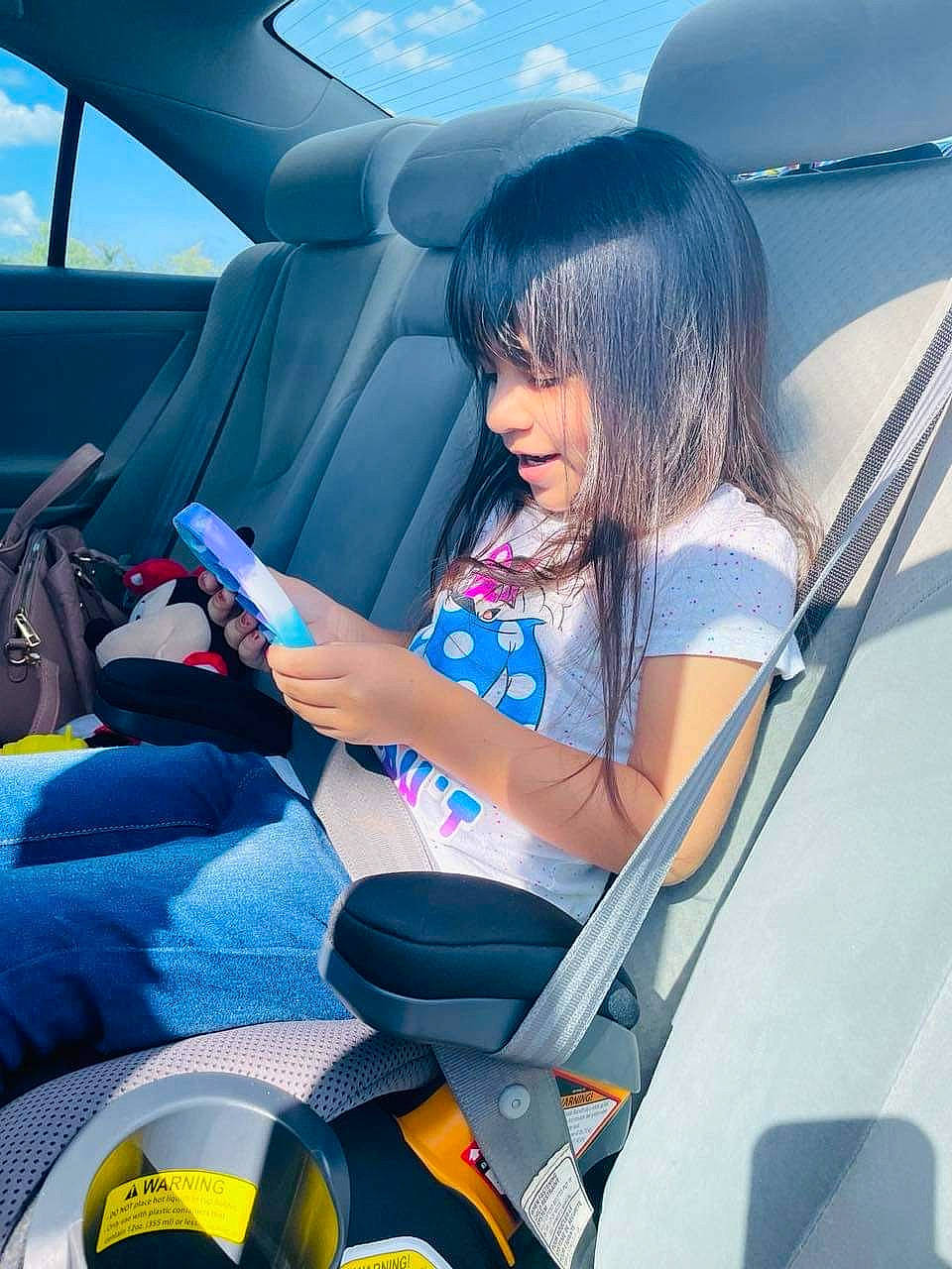 Isabella joined the competition — help win amazing prizes! arm, auto_part, automotive_design, automotive_exterior, azure, car, car_seat, car_seat_cover, cool, finger, hood, leisure, mode_of_transport, motor_vehicle, person, steering_wheel, thigh, travel, vehicle, vehicle_door