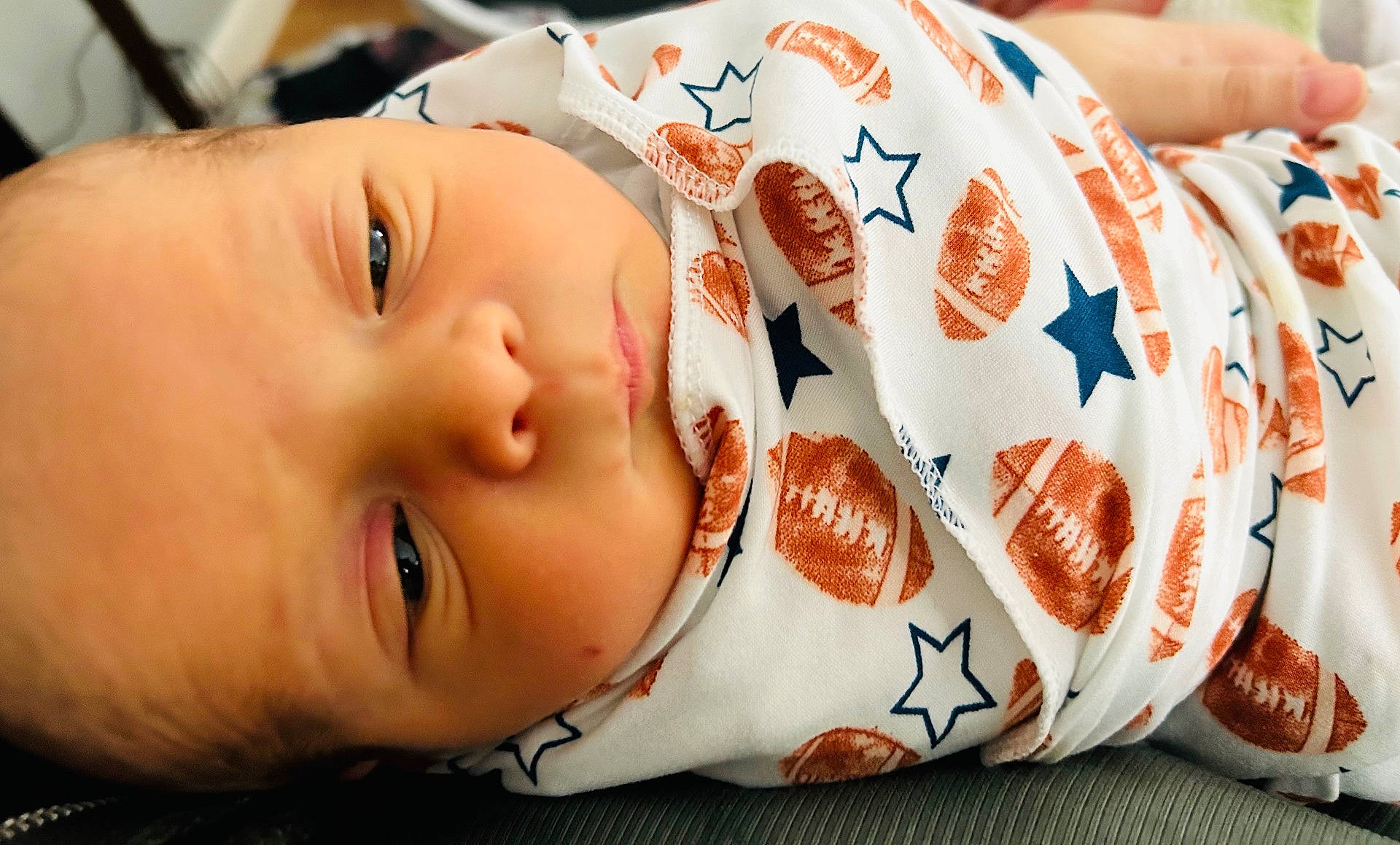 baby, babylaughing, blanket, face, happy, head, newborn, person, photography, portrait, smile