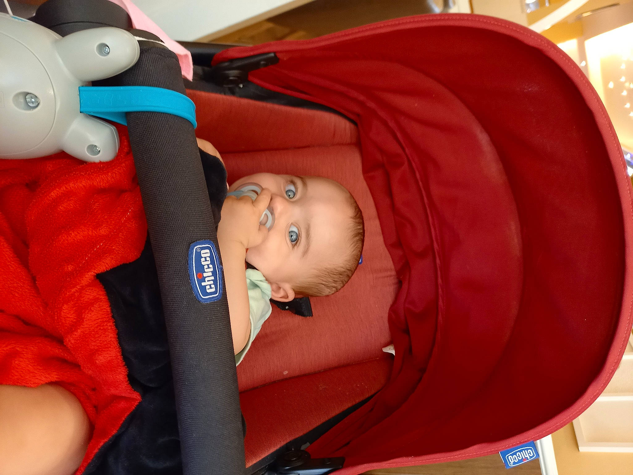 Aloys a rejoint le concours — aidez-le/la à gagner de superbes lots ! baby, baby_carriage, baby_products, baby_toddler_clothing, baby_toys, car_seat, carmine, child, comfort, fun, mammal, orange, organ, person, pink, plush, red, room, stuffed_toy, toddler