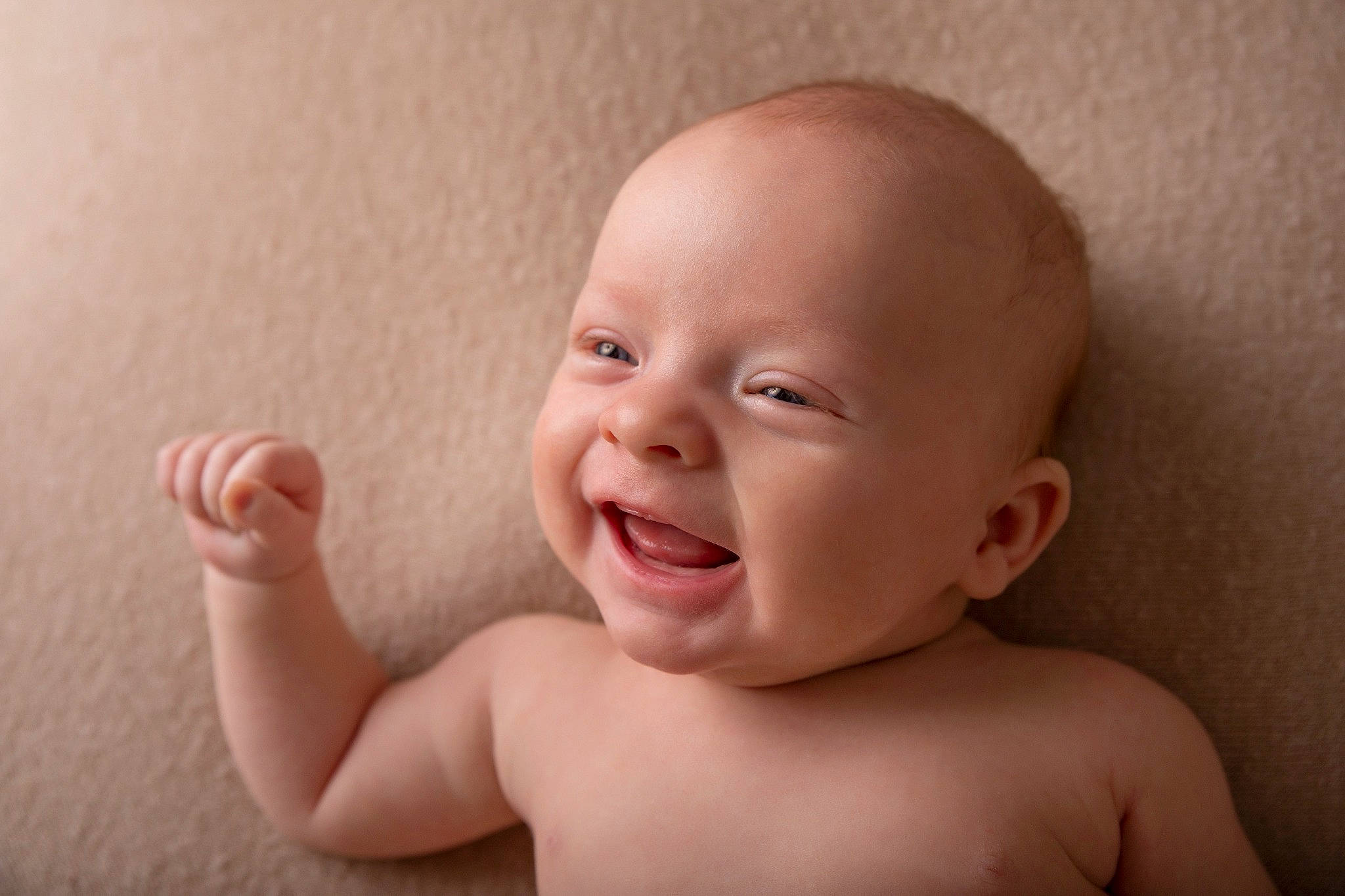 Cayden joined the competition — help win amazing prizes! baby, baby_laughing, cheek, ear, eye, eyebrow, eyelash, finger, gesture, happy, iris, lip, mouth, nose, person, skin, smile, stomach, thumb, toddler