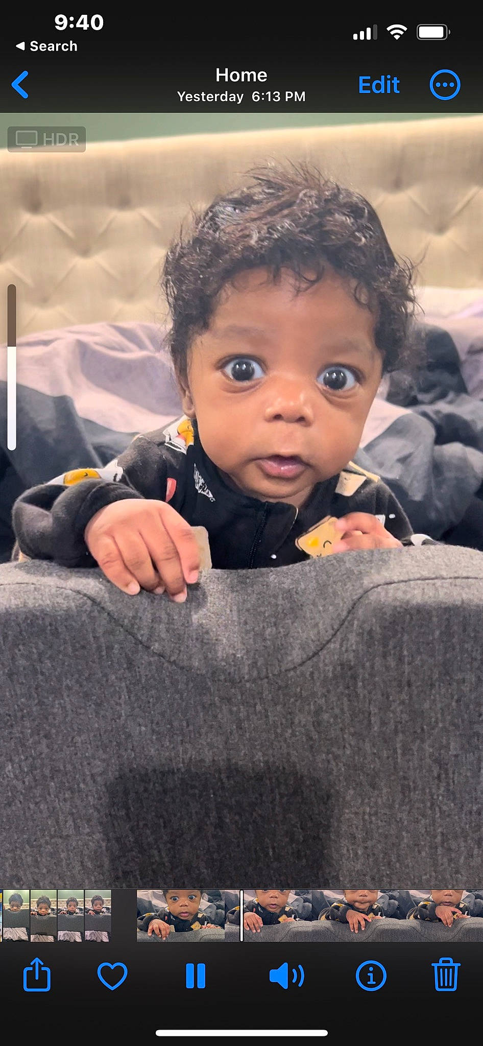 Haiden is registered to the contest to win money with this photo: baby, cheek, child, comfort, eye, flash_photography, fun, hair, hand, happy, head, iris, nose, person, plant, sitting, skin, smile, toddler, tree