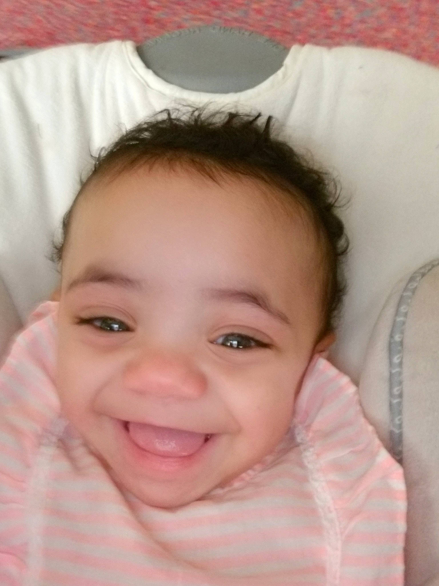 Malani is registered to the contest to win money with this photo: baby, beauty, cheek, child, chin, close_up, eye, eyebrow, face, facial_expression, forehead, head, iris, joy, lip, mouth, nose, person, pink, skin