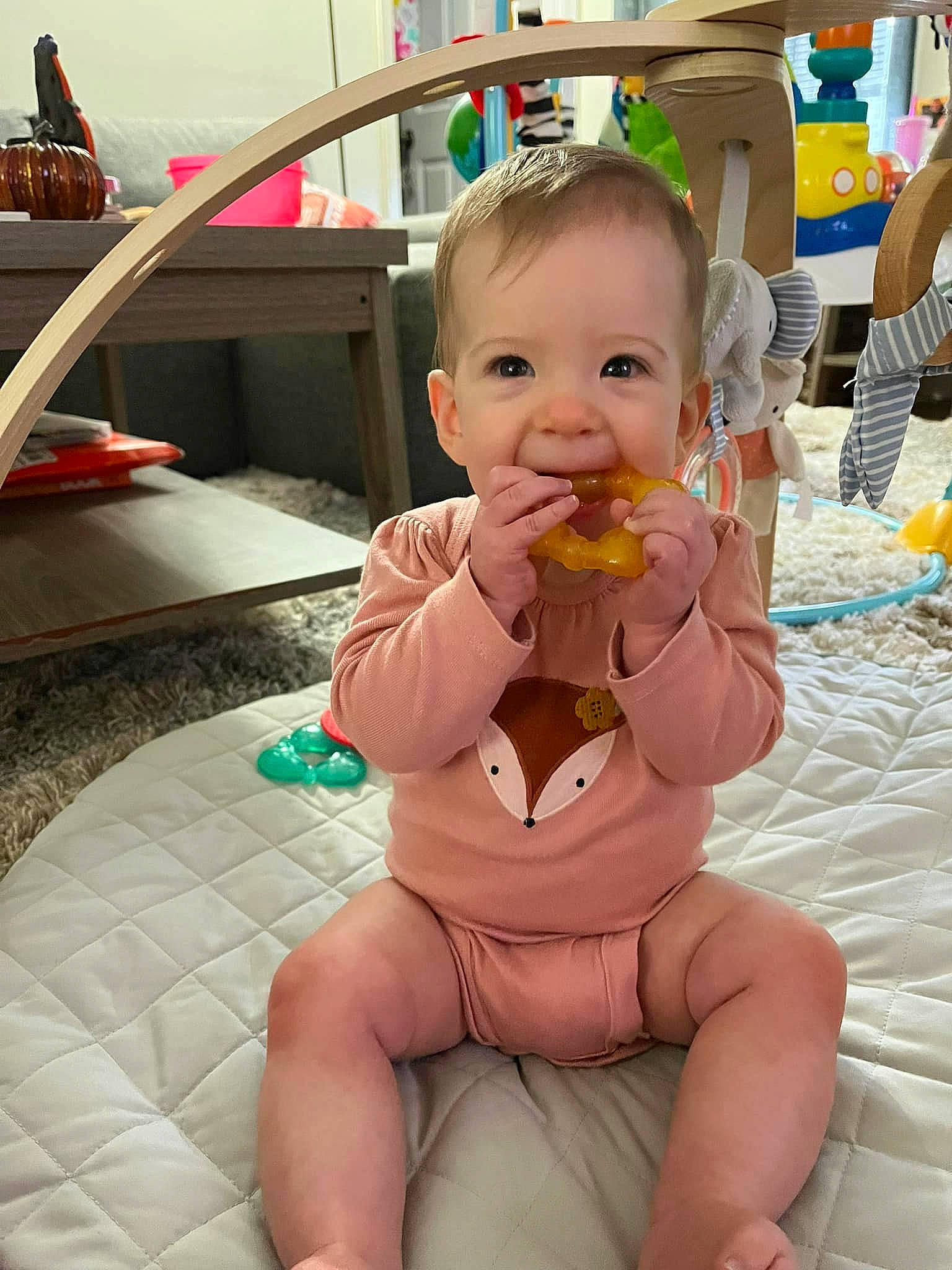 Addilynn joined the competition — help win amazing prizes! abdomen, baby, cheek, chest, child, finger, foot, fun, happy, human_leg, knee, lap, leisure, mouth, person, skin, smile, thigh, thumb, toddler