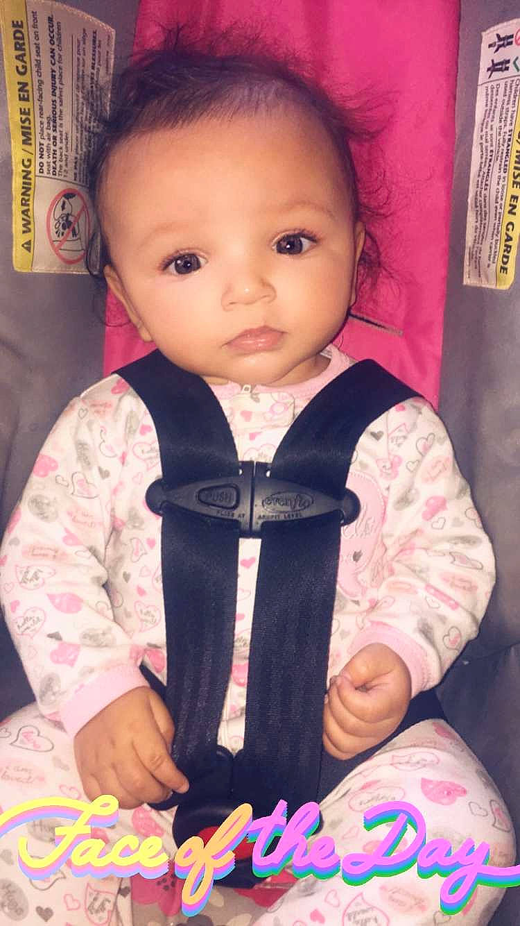 Raeleigh joined the competition — help win amazing prizes! baby, black_hair, cheek, child, child_model, person, skin, smile, toddler