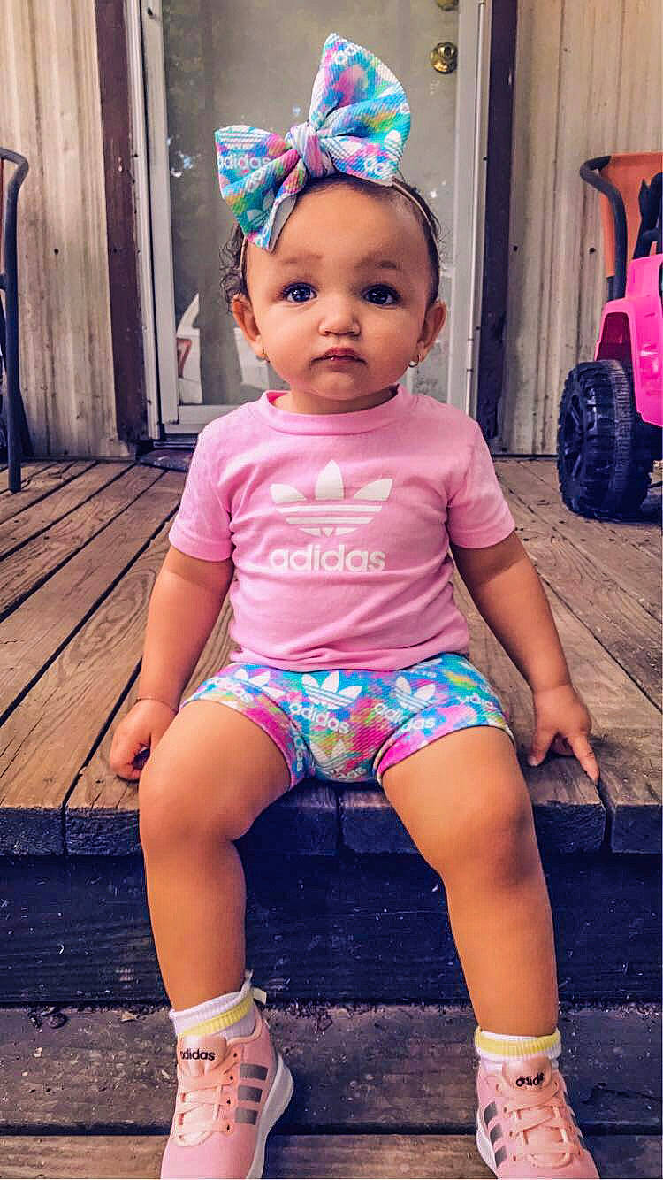 Raeleigh joined the competition — help win amazing prizes! baby, baby_toddler_clothing, cheek, child, child_model, diaper, leg, person, pink, play, shorts, smile, thigh, toddler