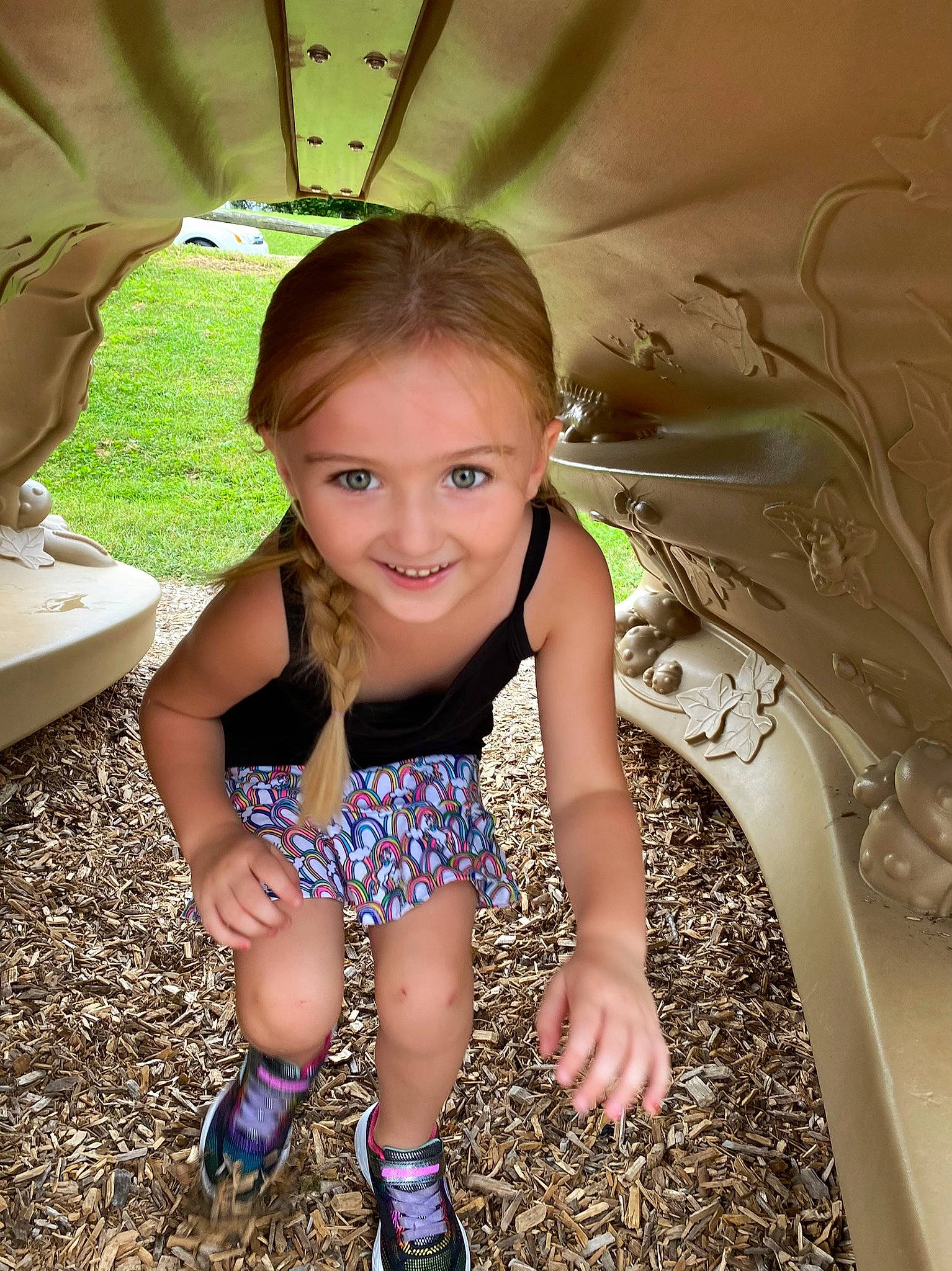 Baylee is registered to the contest to win money with this photo: arm, blond, brown_hair, cool, fawn, flash_photography, fun, grass, happy, human_leg, joy, knee, leg, leisure, long_hair, people_in_nature, person, skin, smile, sneakers