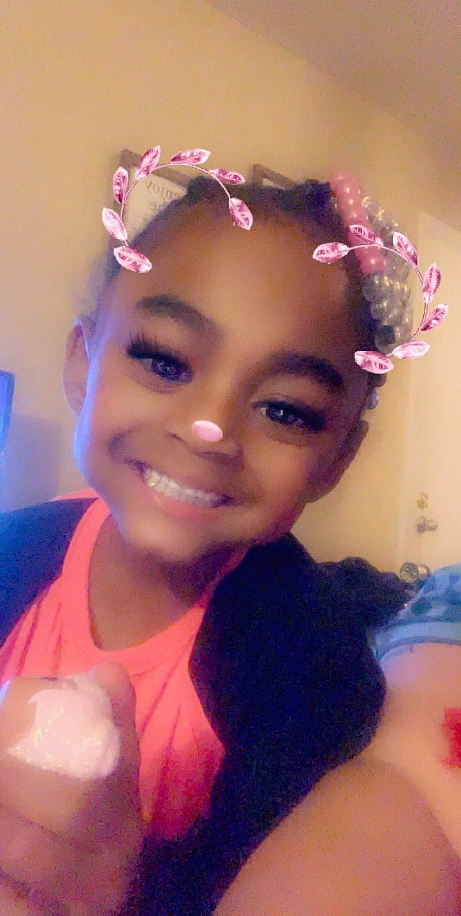 Damiah is registered to the contest to win money with this photo: beauty, black_hair, cheek, child, eye, eyebrow, eyelash, face, fashion_accessory, forehead, hair, hair_accessory, hair_coloring, hairstyle, head, headpiece, joy, lip, nose, person