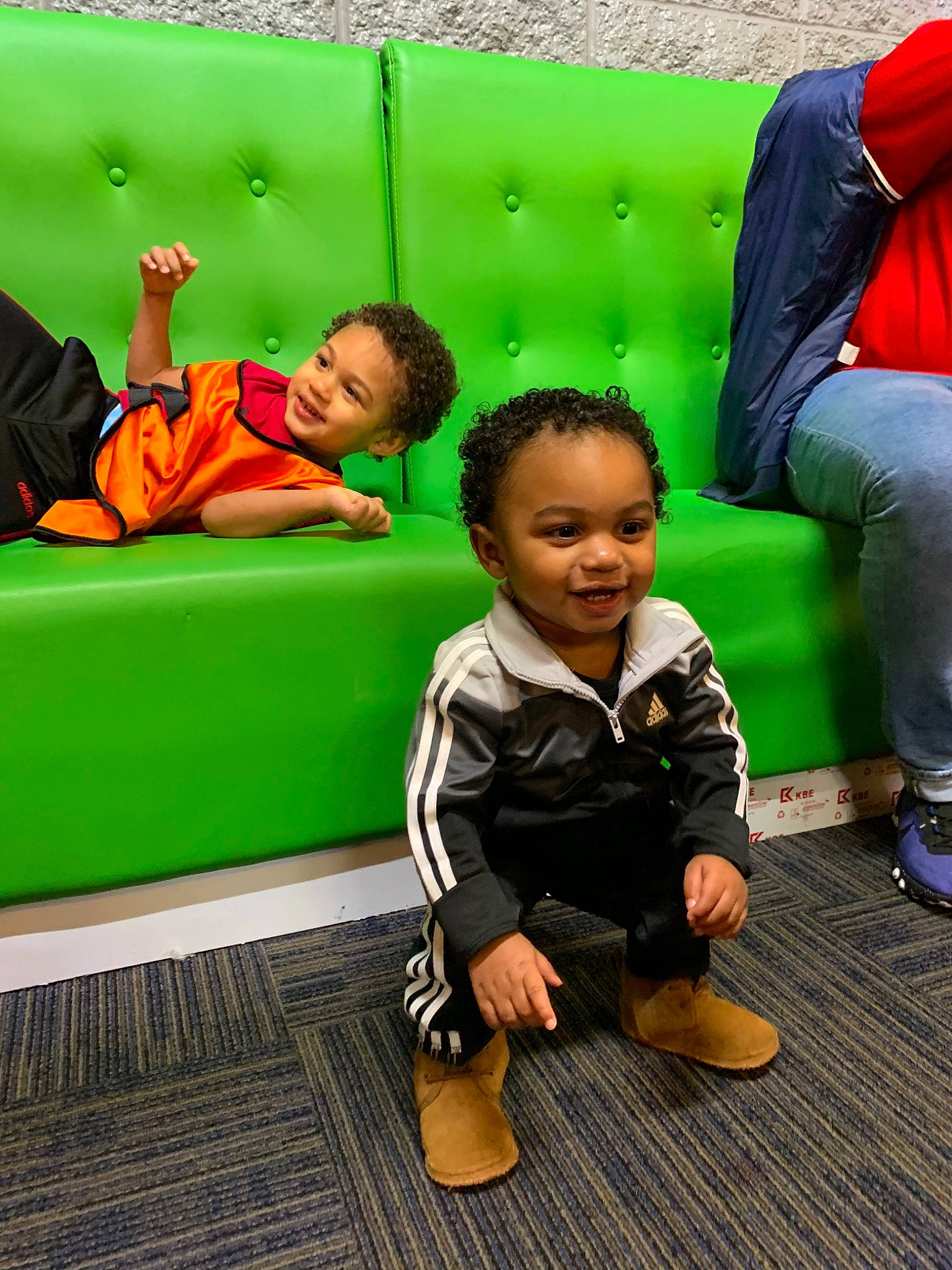 Zane joined the competition — help win amazing prizes! child, fun, green, leisure, person, play, sitting, smile, toddler