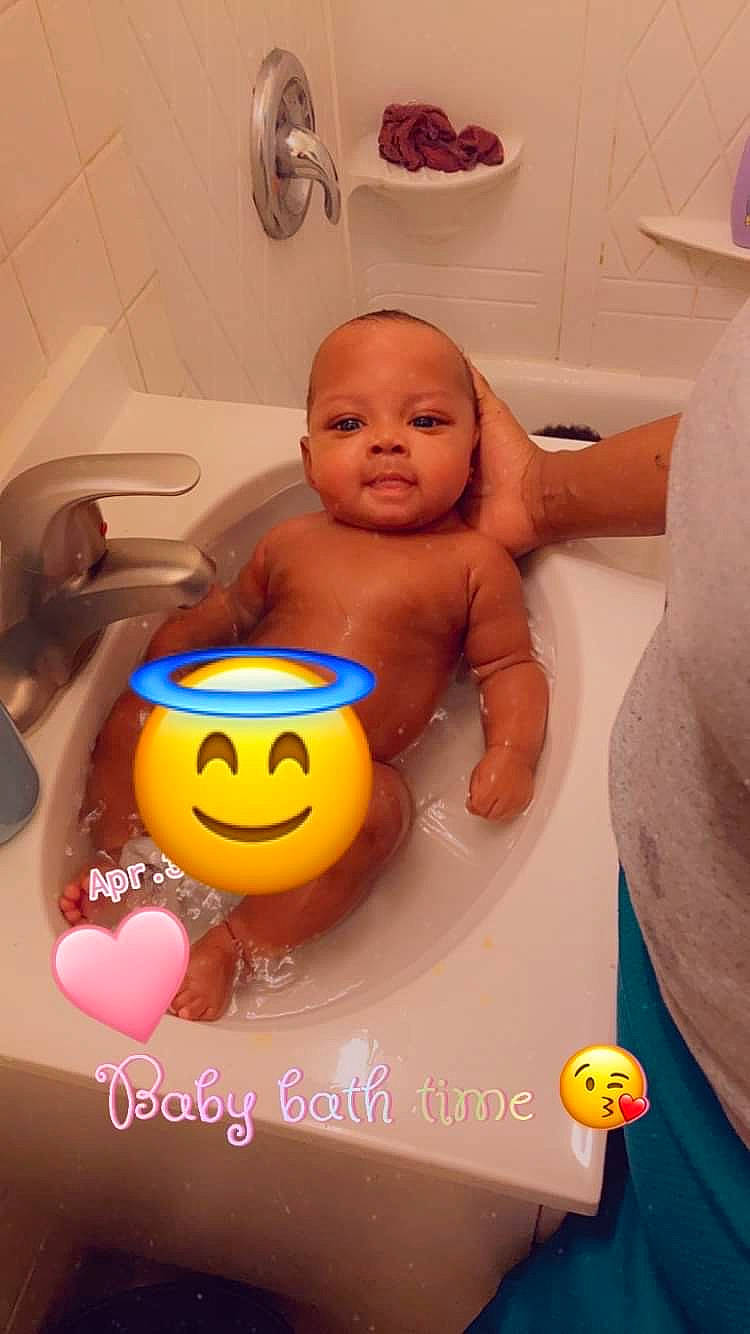 Ayunah joined the competition — help win amazing prizes! baby, bath_toy, bathing, bathroom, bathtub, chest, child, emoticon, fun, happy, head, mouth, nose, person, plumbing, plumbing_fixture, product, skin, smile, toddler