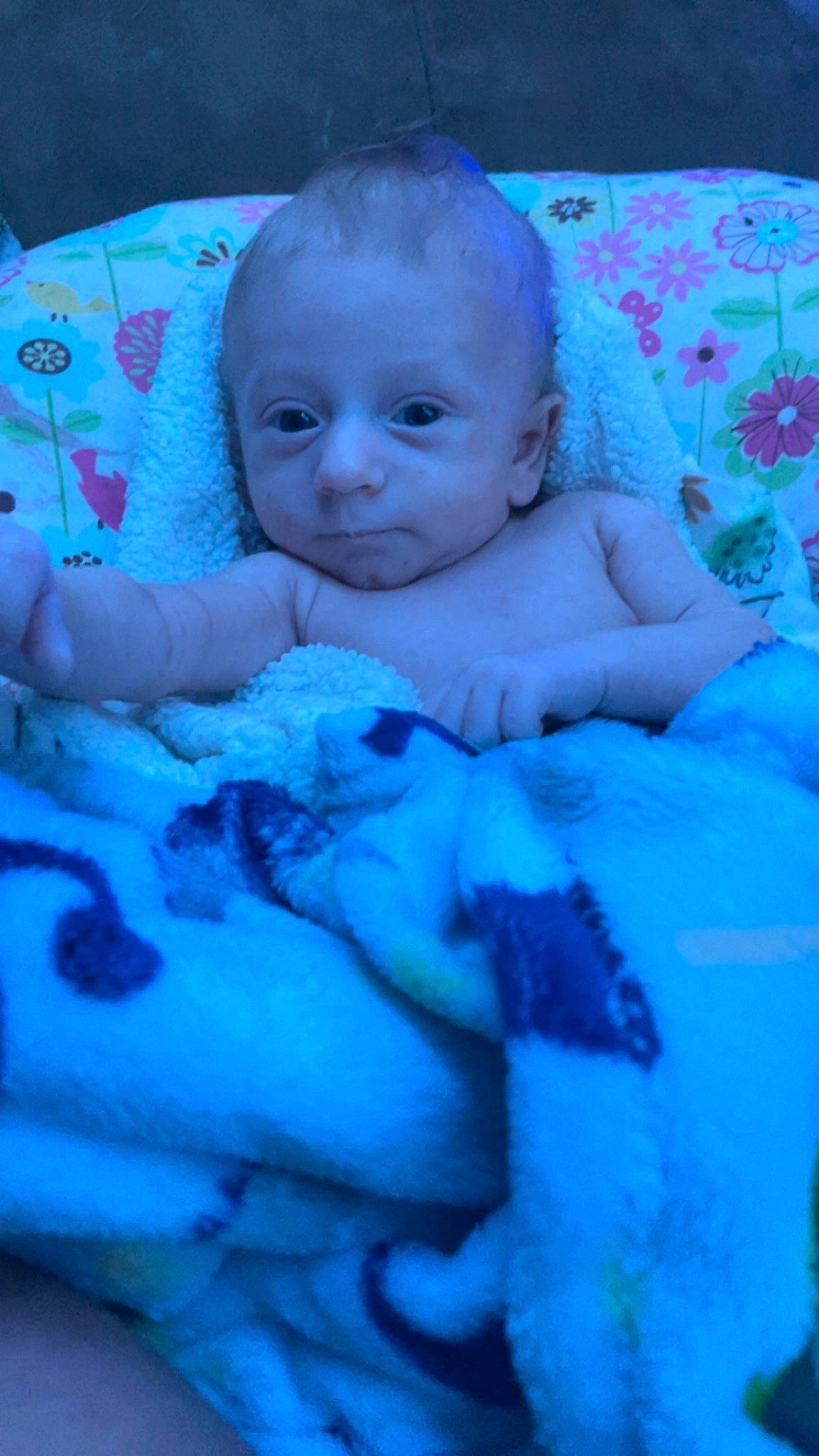 Collin joined the competition — help win amazing prizes! aqua, azure, baby, baby_products, baby_toddler_clothing, bedding, bedtime, blue, cheek, child, comfort, electric_blue, eye, iris, linens, magenta, person, purple, room, skin