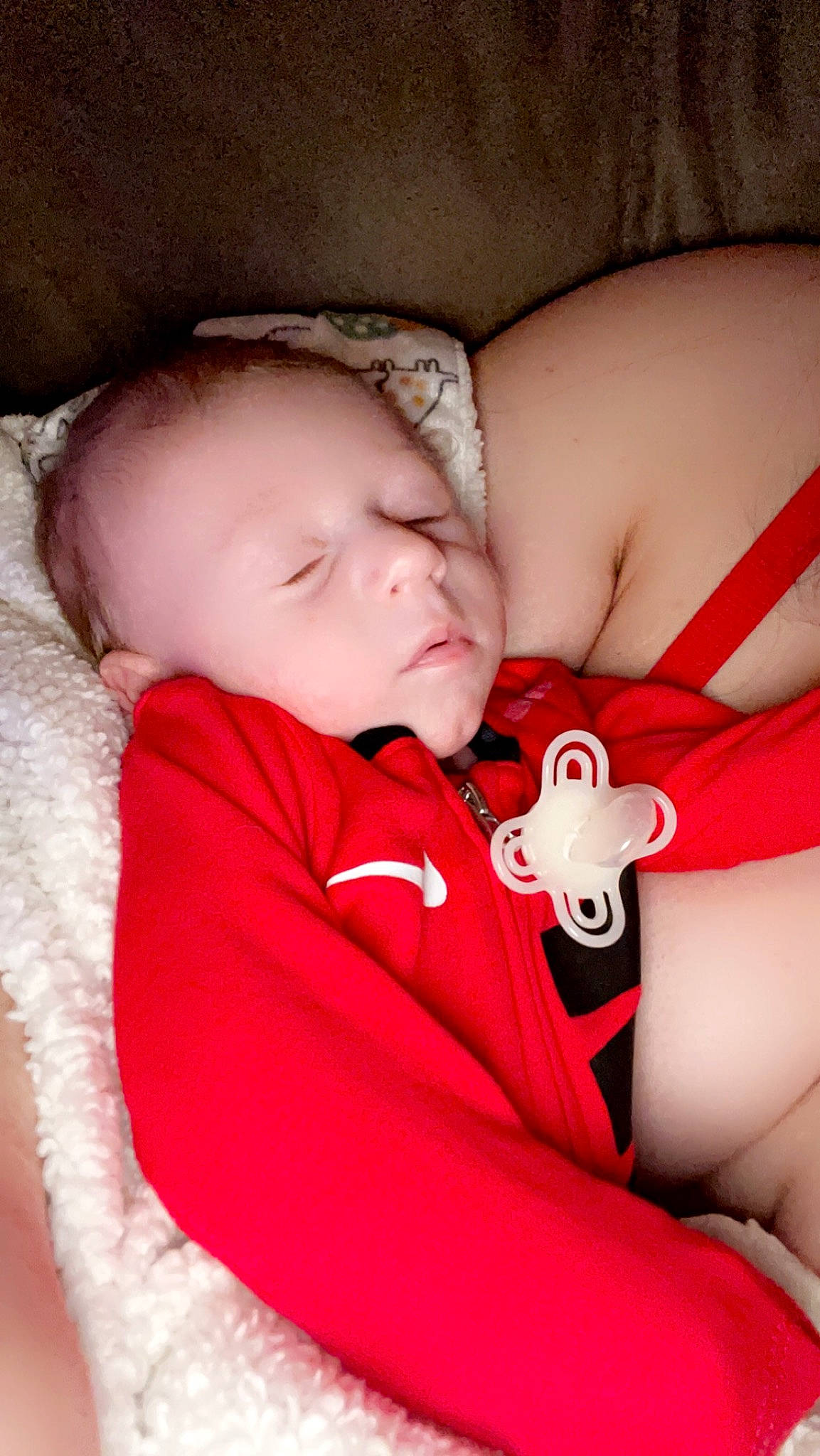 Collin joined the competition — help win amazing prizes! arm, baby, baby_sleeping, baby_toddler_clothing, beauty, cheek, child, comfort, eye, finger, grass, hand, lip, mammal, mouth, organ, person, pink, skin, sleeve