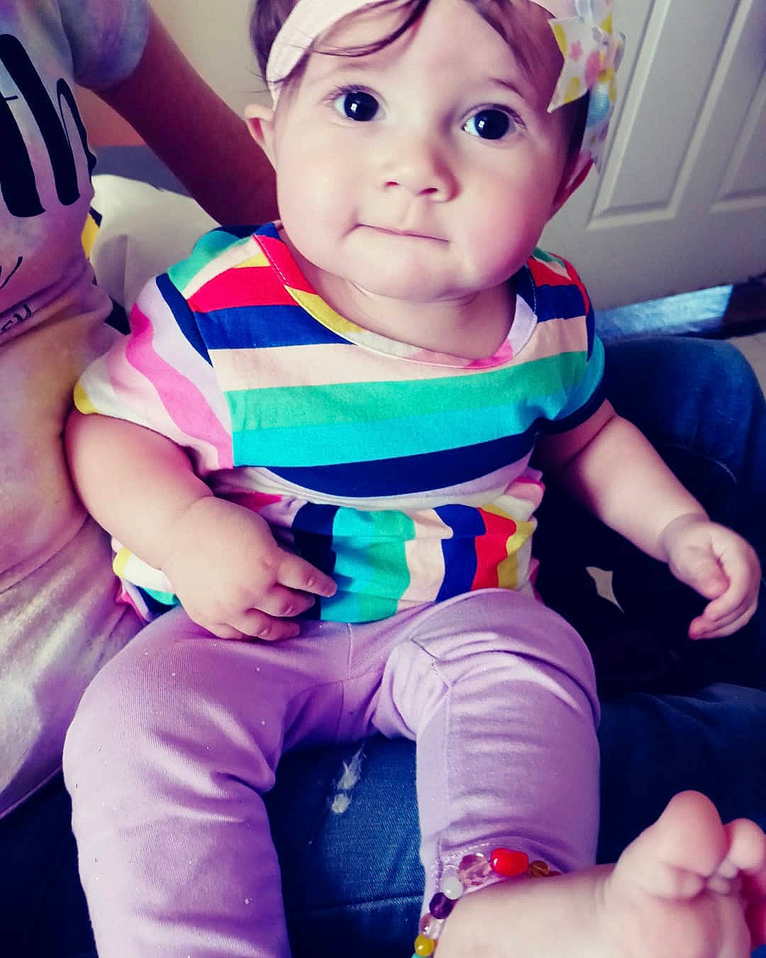 Miraclegrace is registered to the contest to win money with this photo: auto_part, baby, baby_toddler_clothing, cheek, child, cool, electric_blue, finger, fun, hand, happy, mouth, person, personal_protective_equipment, pink, purple, seat_belt, sleeve, thumb, toddler