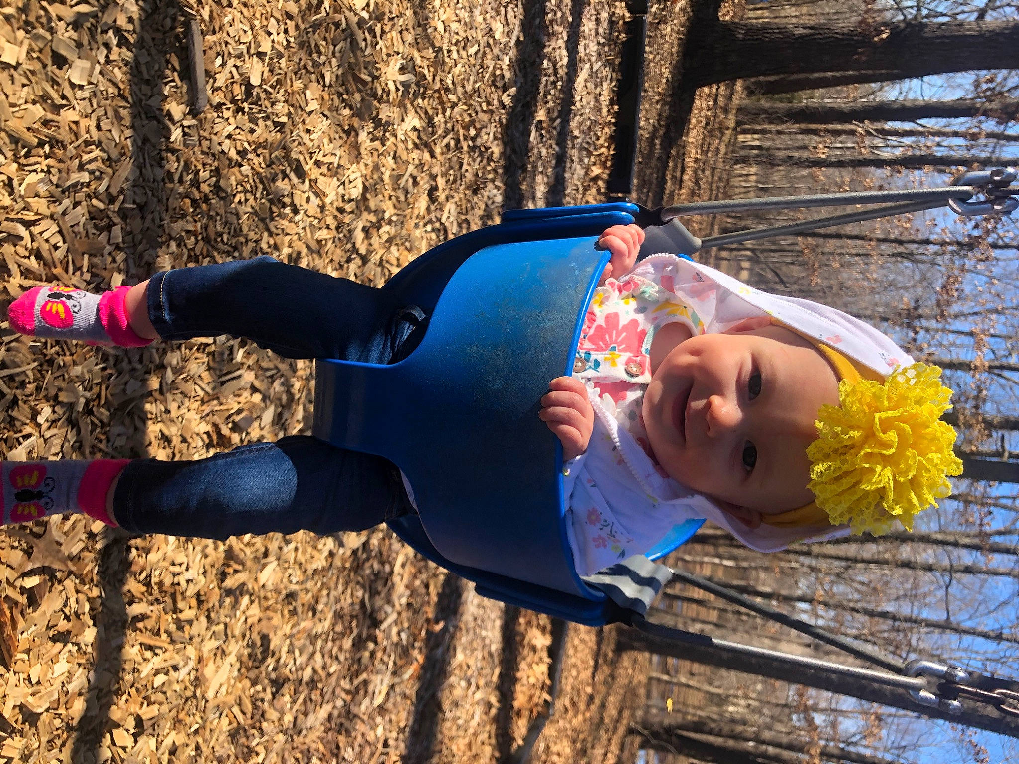 Maelynn is registered to the contest to win money with this photo: autumn, child, electric_blue, flash_photography, fun, grass, happy, headwear, joy, leggings, leisure, people_in_nature, person, plant, portrait_photography, recreation, sky, smile, sunlight, toddler