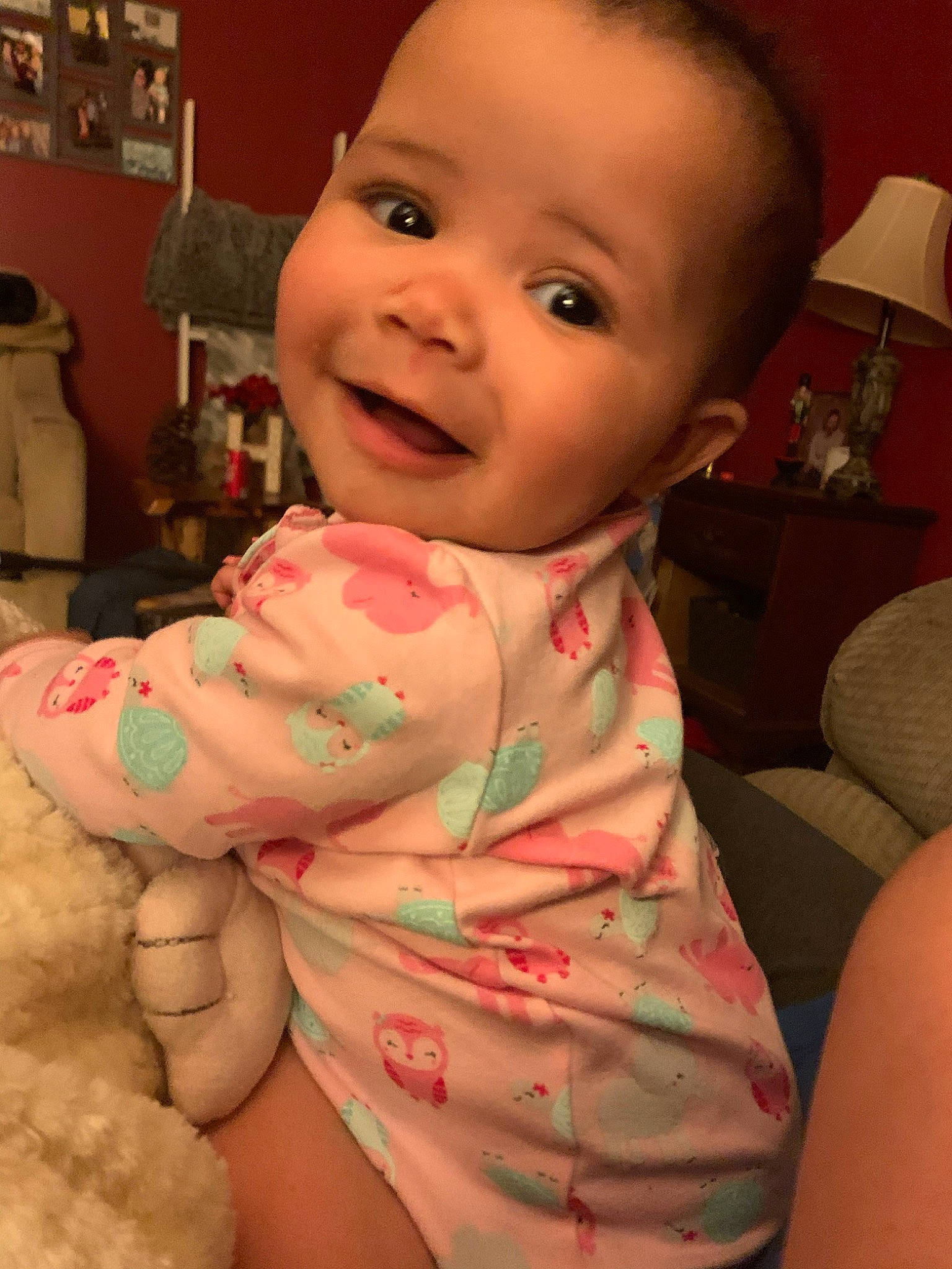 Aivah joined the competition — help win amazing prizes! baby, cheek, child, chin, face, head, lip, mouth, neck, person, pink, skin, smile, toddler