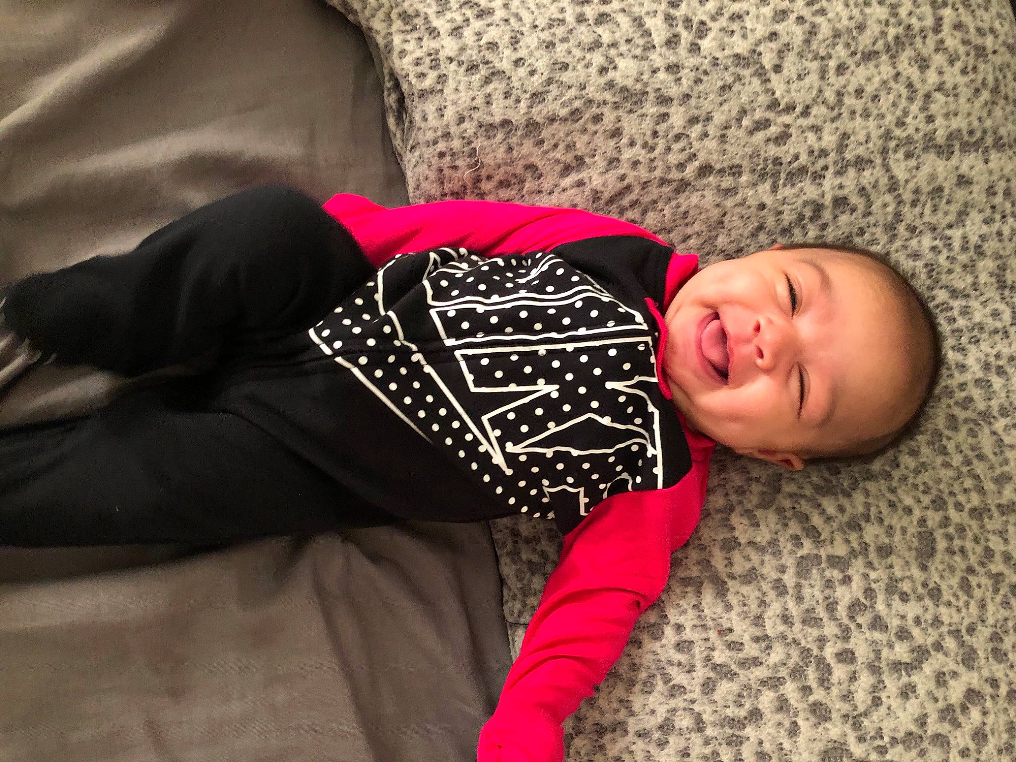 Xiomara joined the competition — help win amazing prizes! baby, baby_toddler_clothing, comfort, linens, nightwear, person, sleep, slipcover, toddler