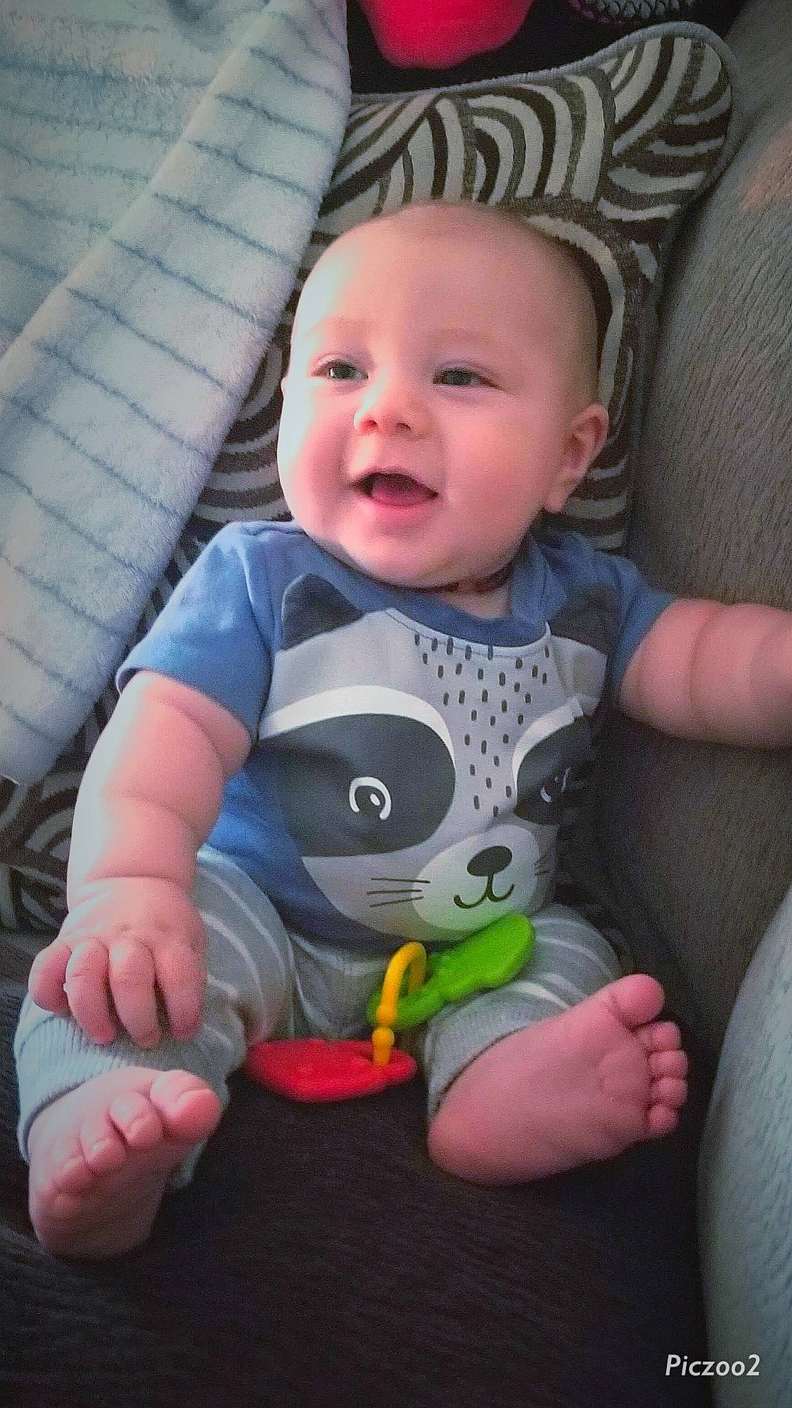 Kenton is registered to the contest to win money with this photo: baby, baby_in_car_seat, baby_products, baby_toddler_clothing, cheek, child, person, product, skin, smile, toddler