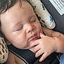 Juhsiya joined the competition — help win amazing prizes! baby, sleeping, car_seat, child, infant, hand, face, cushion, warning_label, safety_harness, closeup, peaceful, cute, child_protection, soft_lighting, indoors, resting, portrait, newborn, comfort