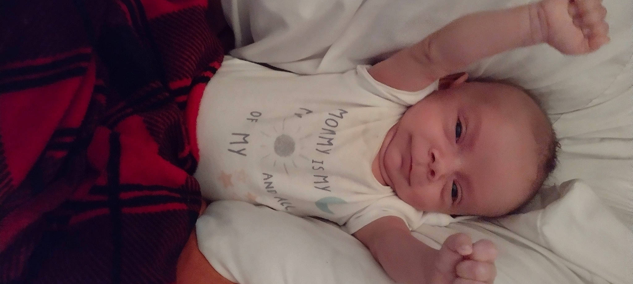 Abigail joined the competition — help win amazing prizes! baby, baby_products, baby_toddler_clothing, cheek, child, comfort, elbow, finger, hand, happy, human_body, lip, mouth, nail, nose, person, skin, sleeve, smile, toddler