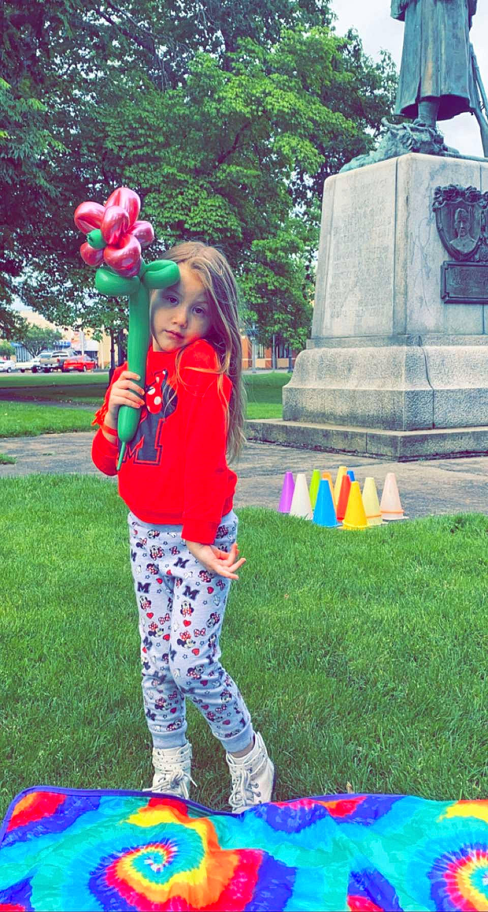 Zariyah is registered to the contest to win money with this photo: child, electric_blue, fun, grass, green, happy, headwear, lawn, leisure, nature, people_in_nature, person, pink, plant, public_space, recreation, red, sneakers, summer, toddler