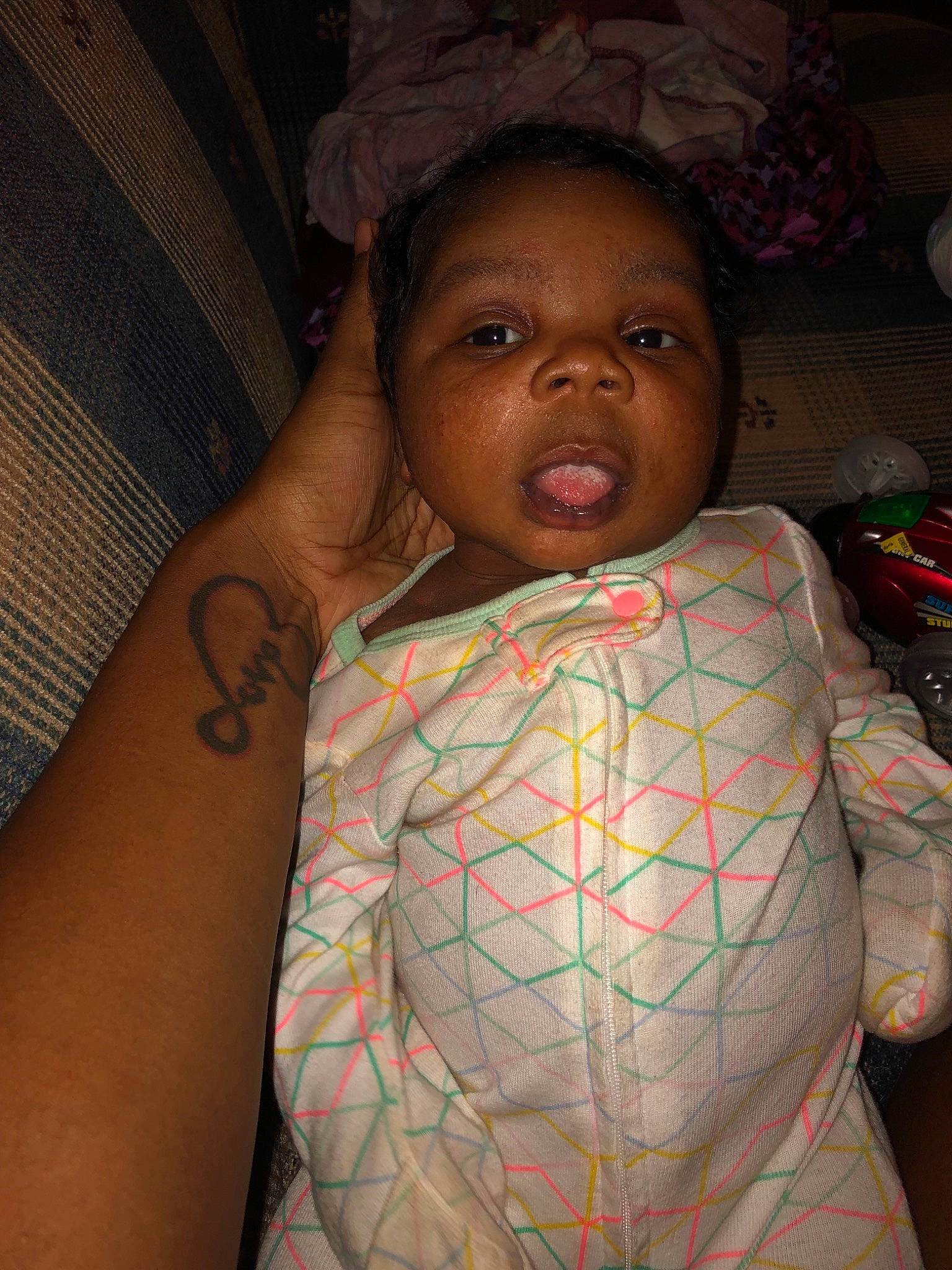 Anyla is registered to the contest to win money with this photo: adaptation, arm, baby, cheek, chest, child, eye, face, flesh, forehead, head, human, joint, lip, mouth, neck, person, skin, smile, toddler