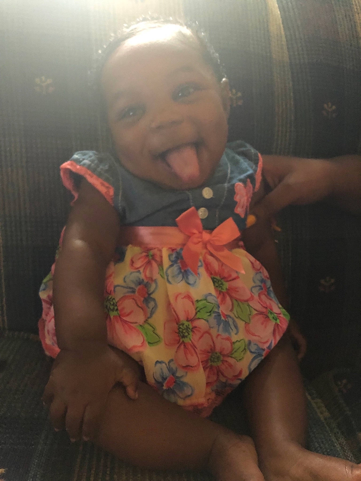 Anyla joined the competition — help win amazing prizes! arm, baby, blurred, cheek, child, flesh, hand, happy, human, human_body, joint, leg, mouth, person, sitting, skin, smile, toddler, trunk