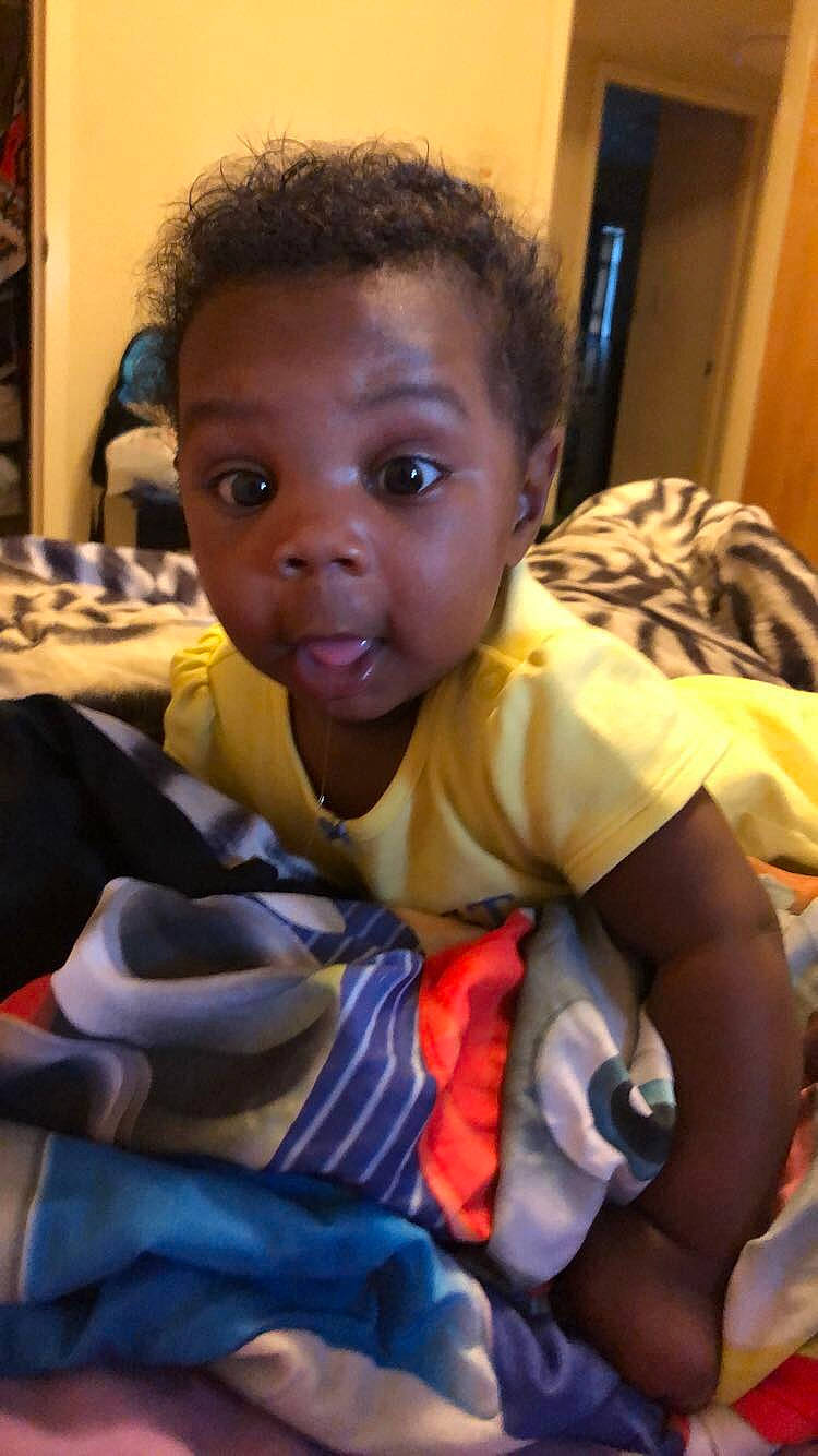 Anyla joined the competition — help win amazing prizes! baby, cheek, child, nose, person, play, sitting, smile, surprise, toddler