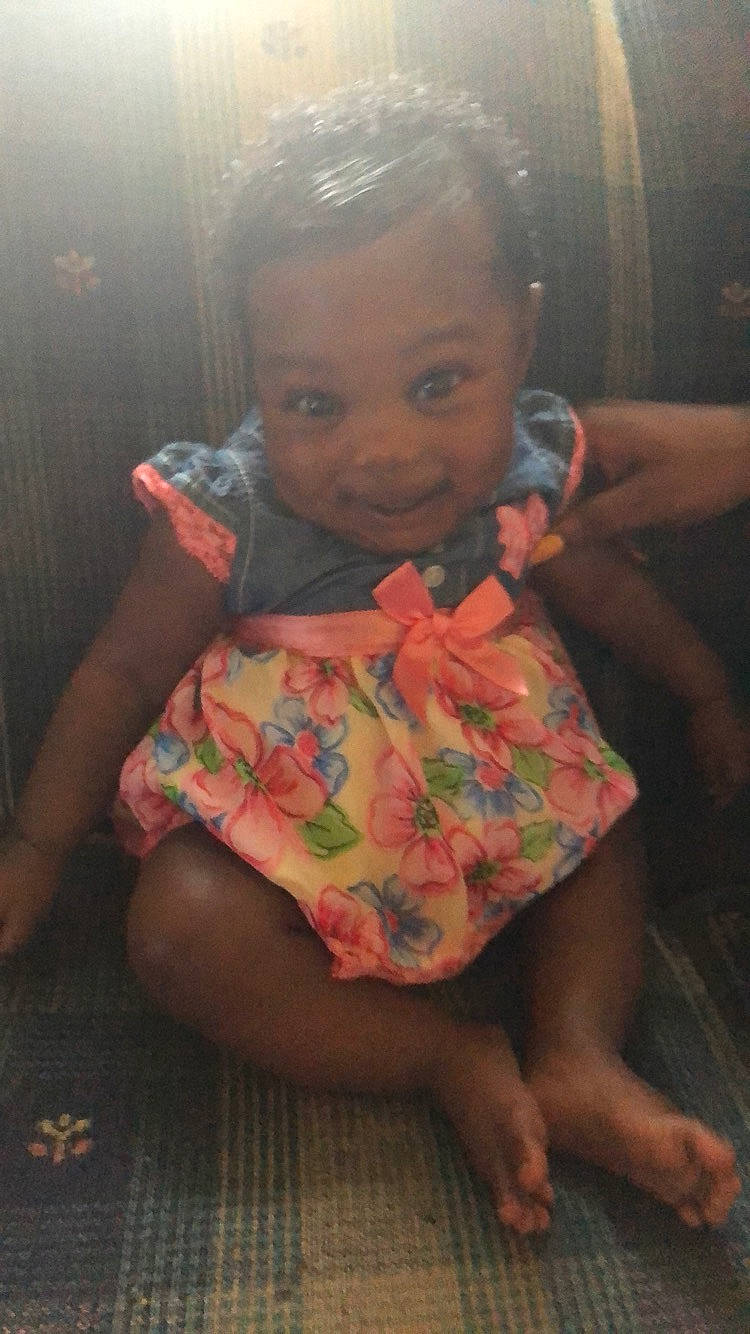 Anyla joined the competition — help win amazing prizes! baby, cheek, child, person, sitting, smile, toddler