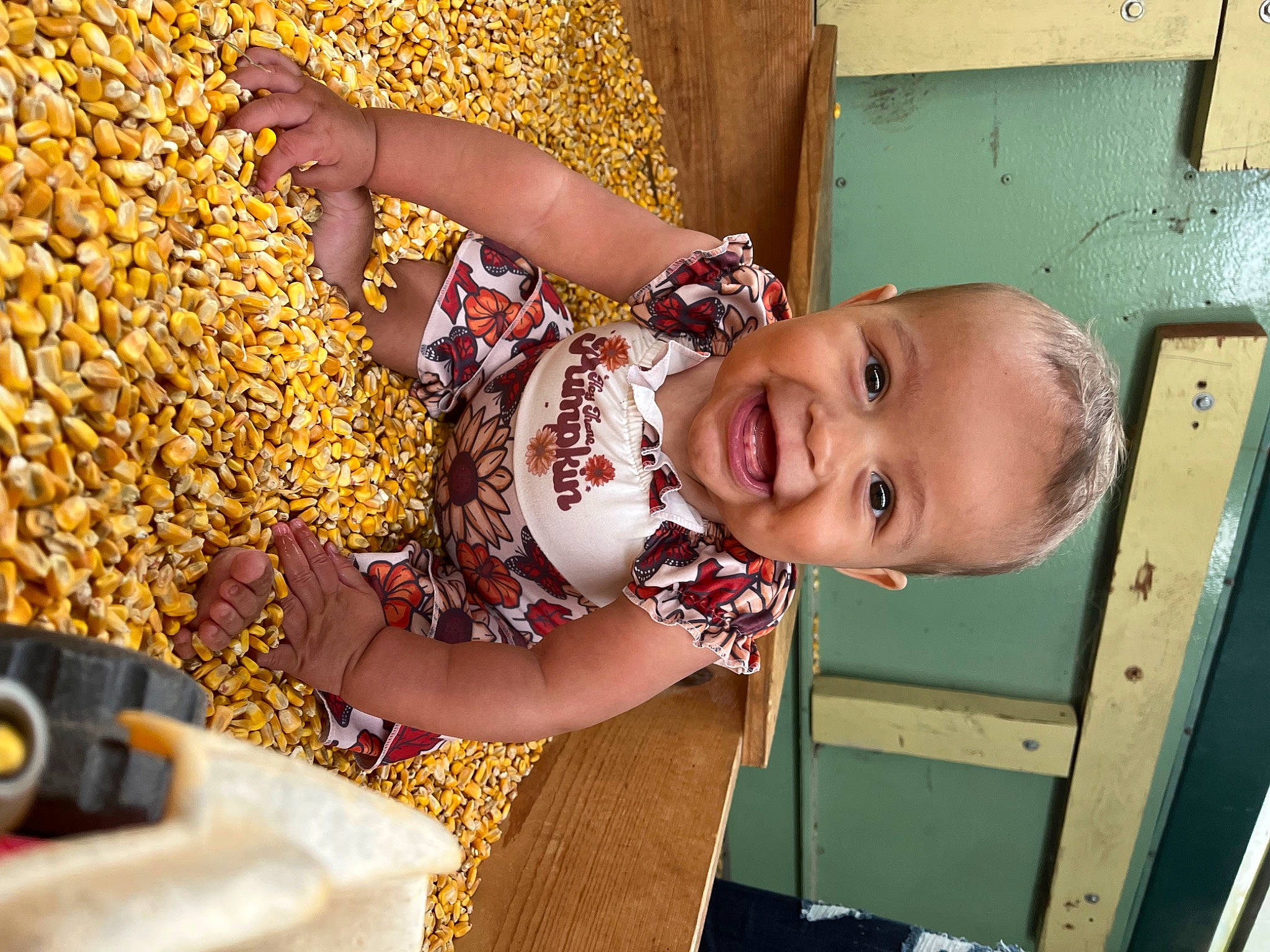 Kailani is registered to the contest to win money with this photo: child, fun, happy, joy, laugh, leisure, pattern, people_in_nature, person, play, smile, soil, t_shirt, toddler, vacation, water, wood