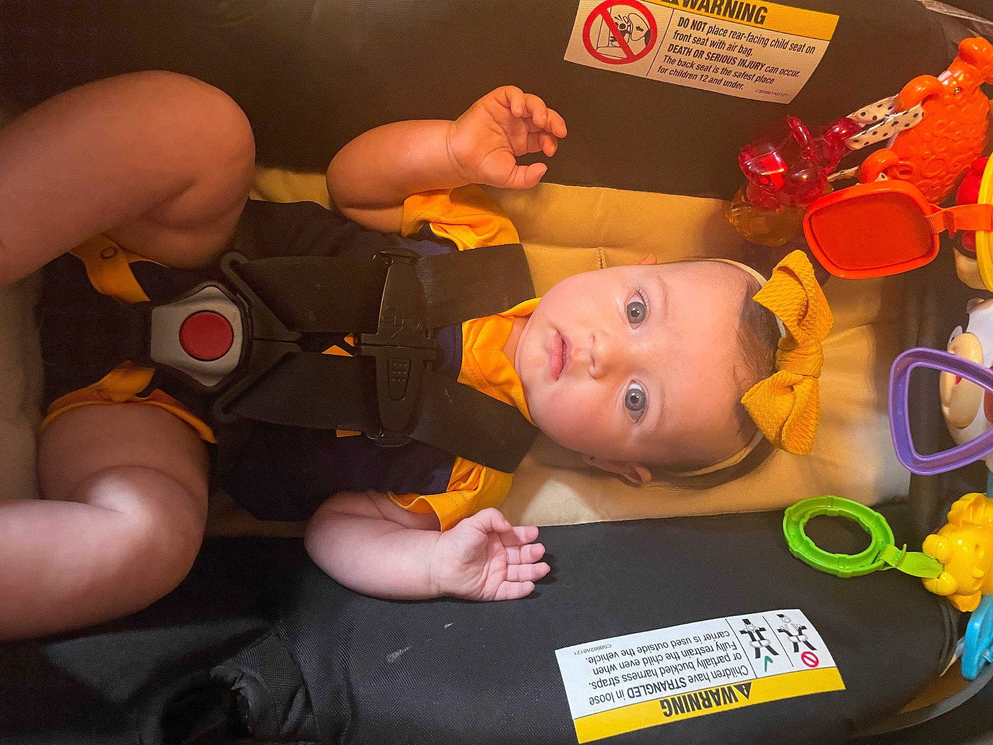 Emerson joined the competition — help win amazing prizes! animation, baby, baby_products, baby_toys, chest, child, fictional_character, fun, gesture, mouth, nail, orange, person, personal_protective_equipment, play, room, smile, thumb, toddler, toy