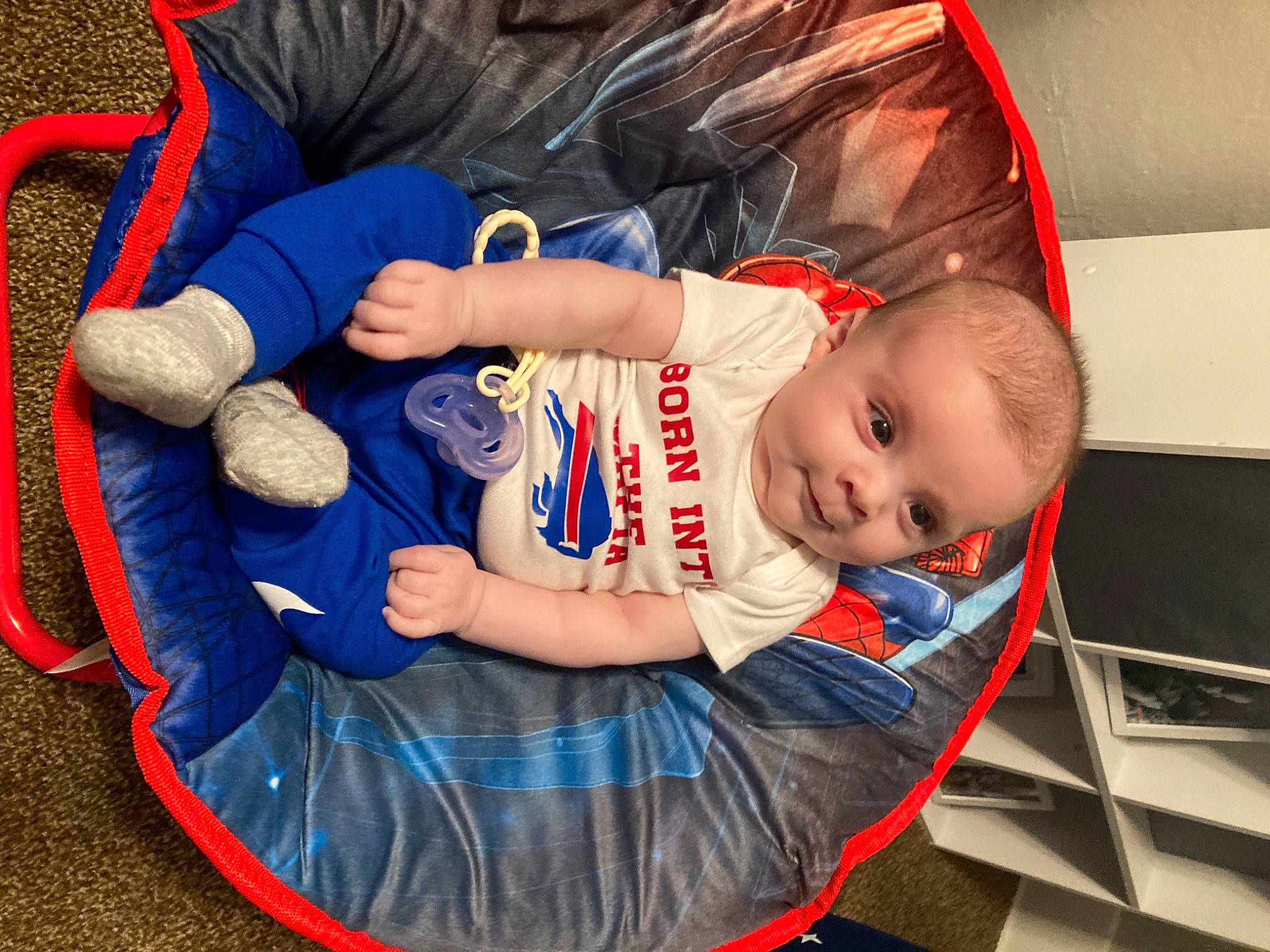 Kylie joined the competition — help win amazing prizes! baby, baby_carriage, baby_products, baby_safety, baby_toddler_clothing, baby_toys, child, comfort, electric_blue, finger, fun, head, lap, mouth, person, play, room, sitting, toddler, toy