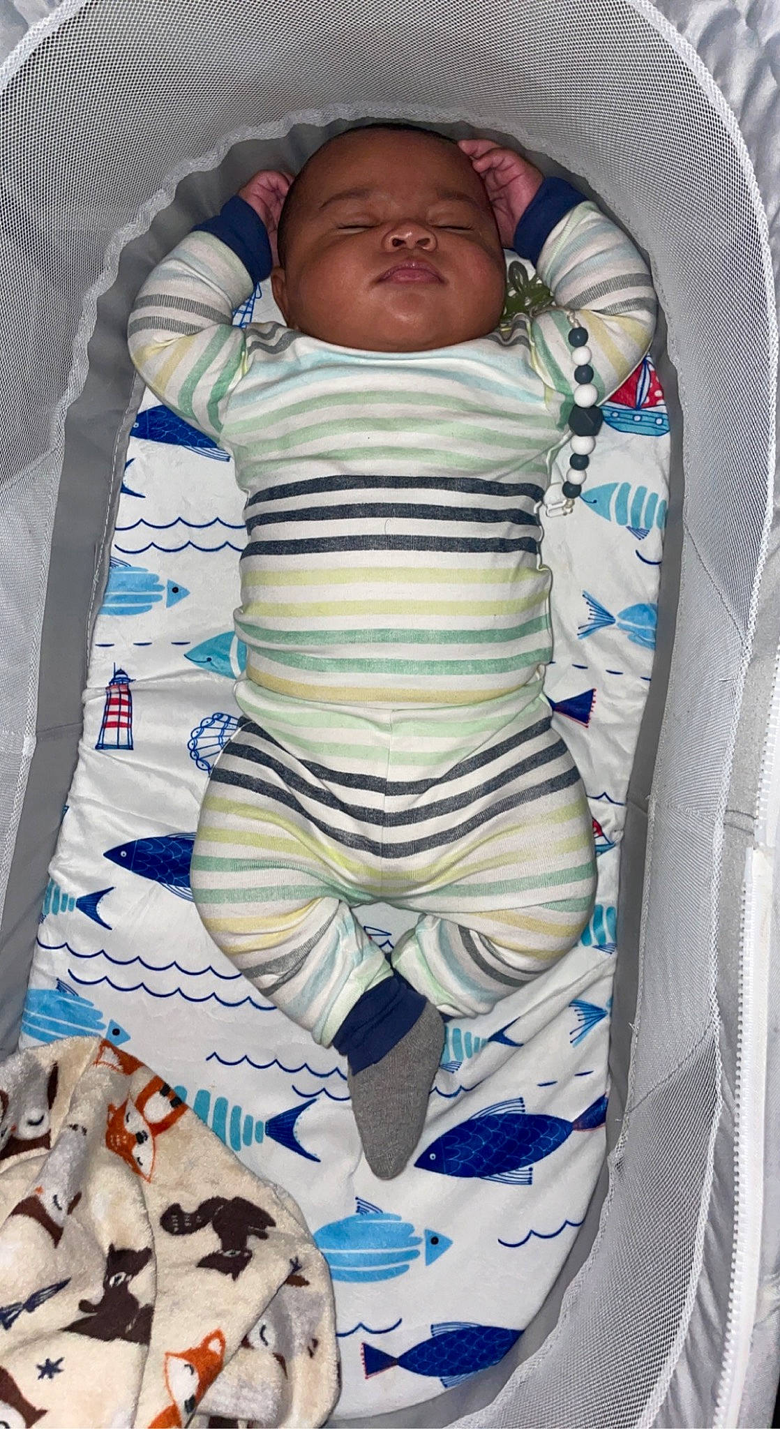 Allen is registered to the contest to win money with this photo: baby, baby_products, baby_safety, baby_sleeping, baby_toddler_clothing, bedtime, child, comfort, face, infant_bed, linens, pattern, person, product, sitting, sleep, sleeve, textile, toddler, white