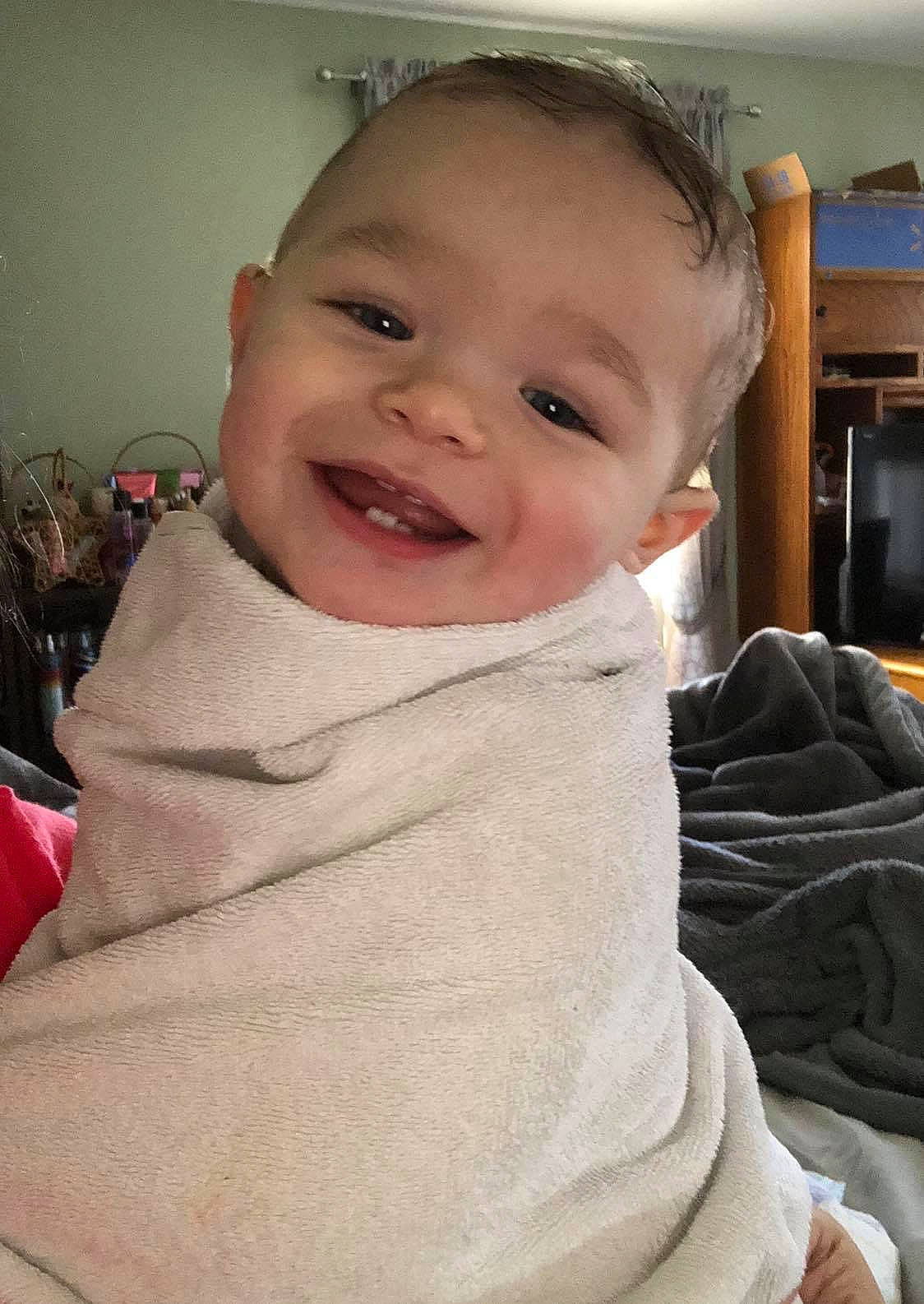 Kenny joined the competition — help win amazing prizes! baby, cheek, child, chin, ear, eye, eyebrow, face, facial_expression, forehead, head, joy, lip, mouth, neck, nose, person, skin, smile, toddler