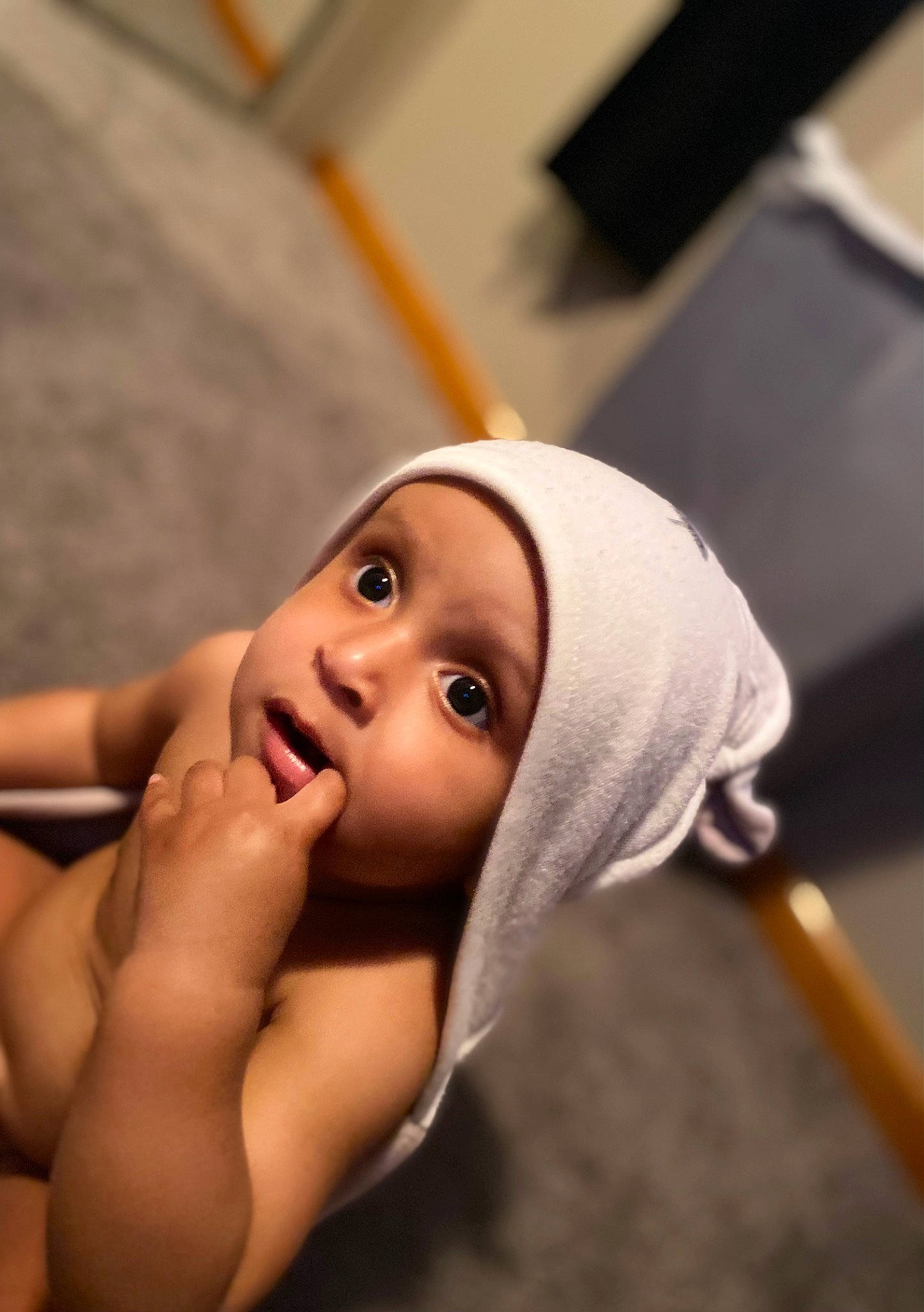 Caiden joined the competition — help win amazing prizes! abdomen, baby, black_hair, cap, cheek, chest, comfort, elbow, eye, eyelash, gesture, happy, headwear, human_body, lip, mouth, neck, nose, person, thumb
