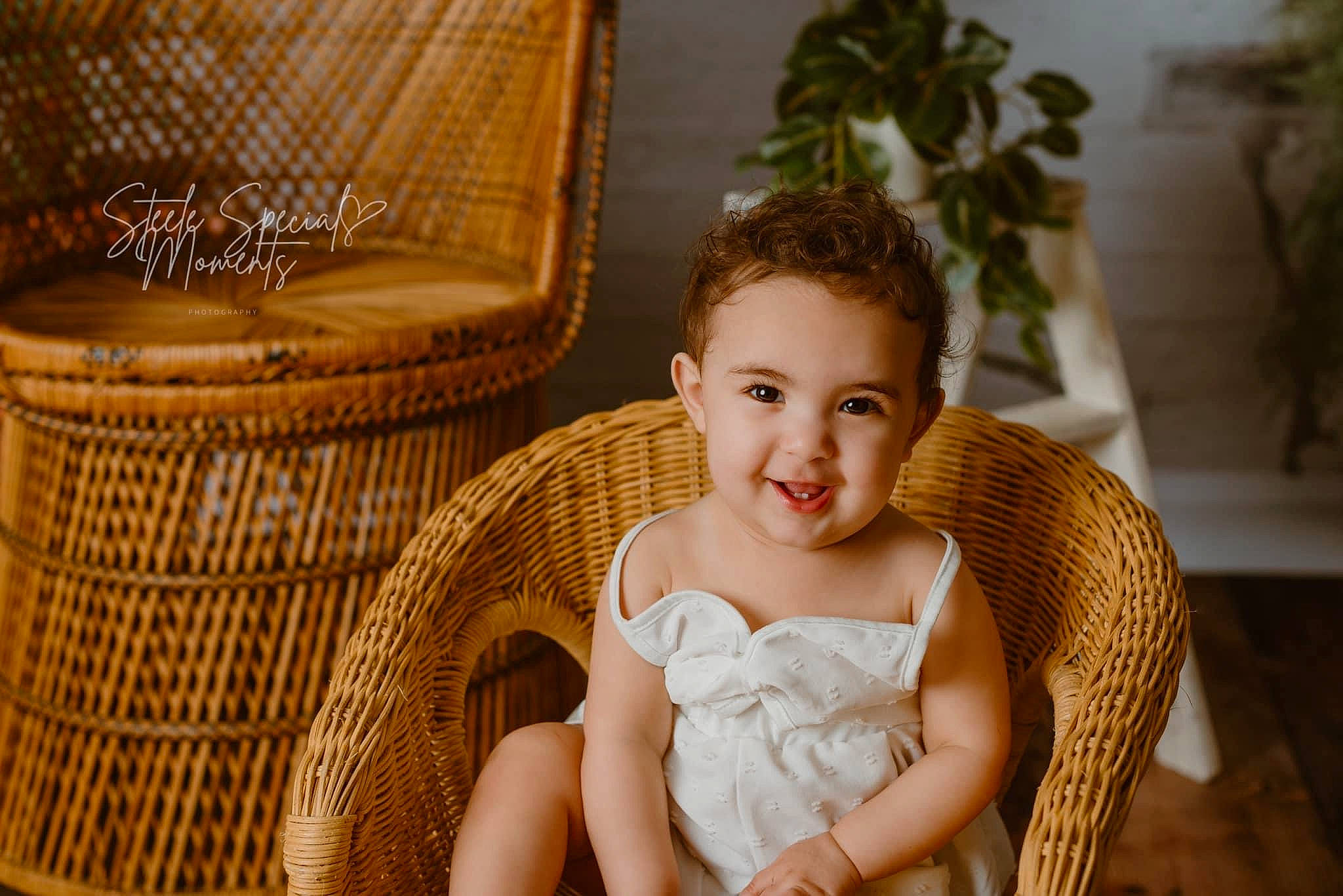 Brinlee joined the competition — help win amazing prizes! baby, basket, chair, child, comfort, event, flash_photography, flooring, fun, happy, jewellery, joy, leisure, person, plant, portrait_photography, room, sitting, smile, toddler