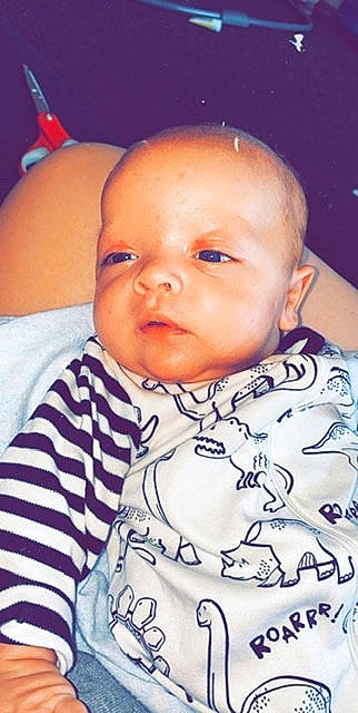 Wyatt joined the competition — help win amazing prizes! baby, cheek, child, ear, face, forehead, head, lip, mouth, nose, person, skin, smile, toddler