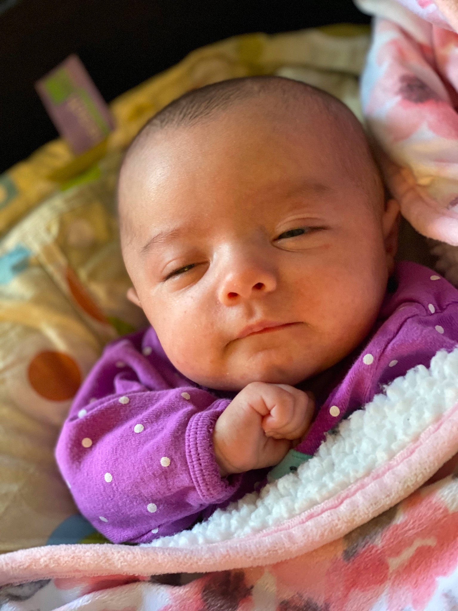 Carleigh joined the competition — help win amazing prizes! baby, baby_products, beauty, cheek, child, close_up, eye, face, hand, head, lip, mouth, nose, person, pink, product, skin, sleep, smile, toddler