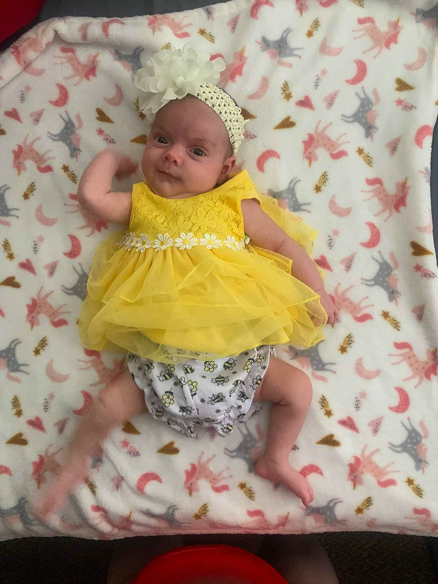 Skye joined the competition — help win amazing prizes! arm, baby, baby_products, baby_safety, baby_toddler_clothing, bedding, child, comfort, fashion_design, happy, linens, magenta, pattern, person, pink, product, skin, sleeve, smile, t_shirt